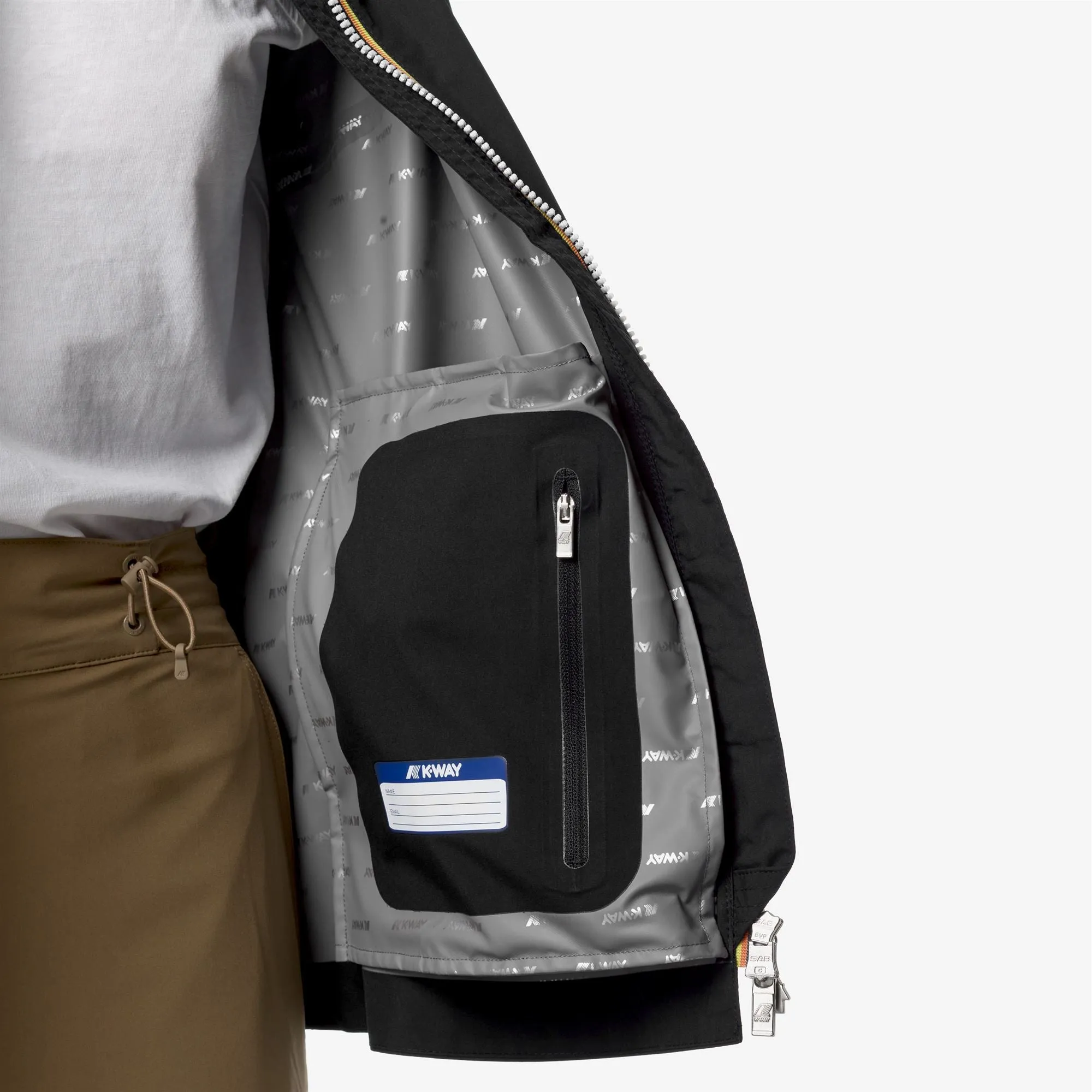 MARGUERITE STRETCH DOT - Jackets - Mid - Woman - Black Pure sold by K-Way product image thumbnail 2