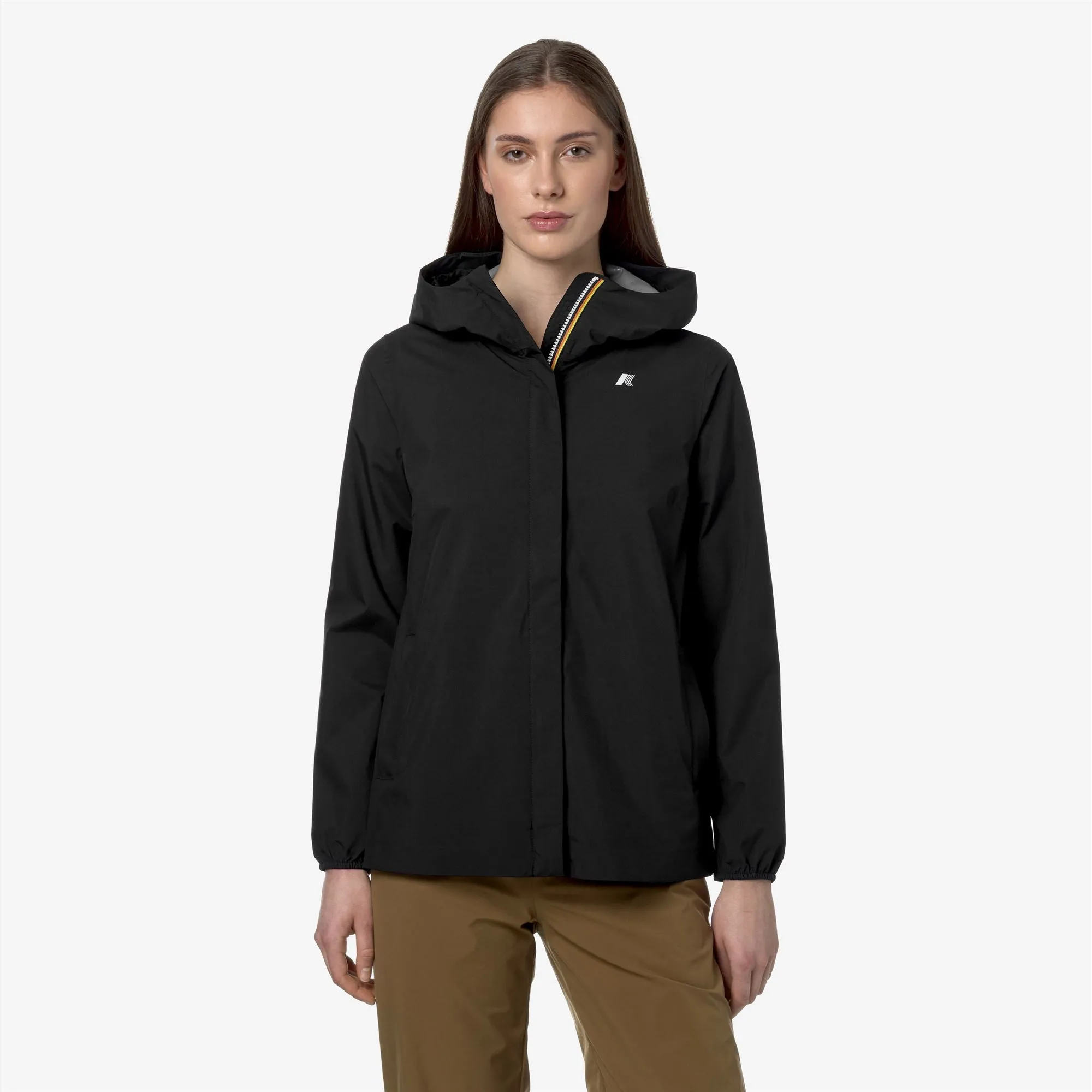 MARGUERITE STRETCH DOT - Jackets - Mid - Woman - Black Pure sold by K-Way product image thumbnail 3