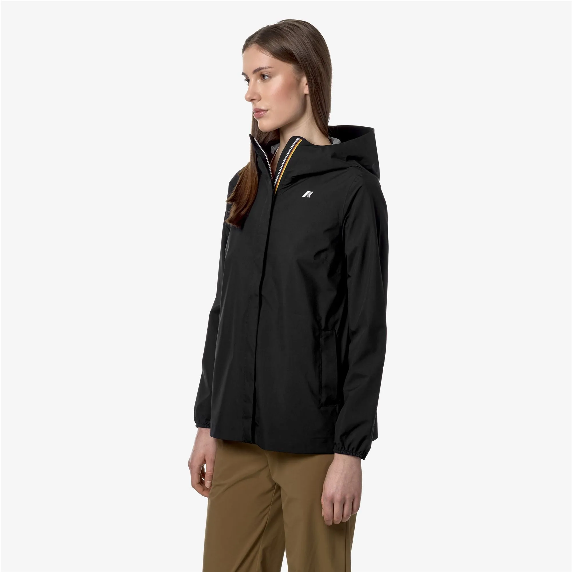 MARGUERITE STRETCH DOT - Jackets - Mid - Woman - Black Pure sold by K-Way product image thumbnail 4