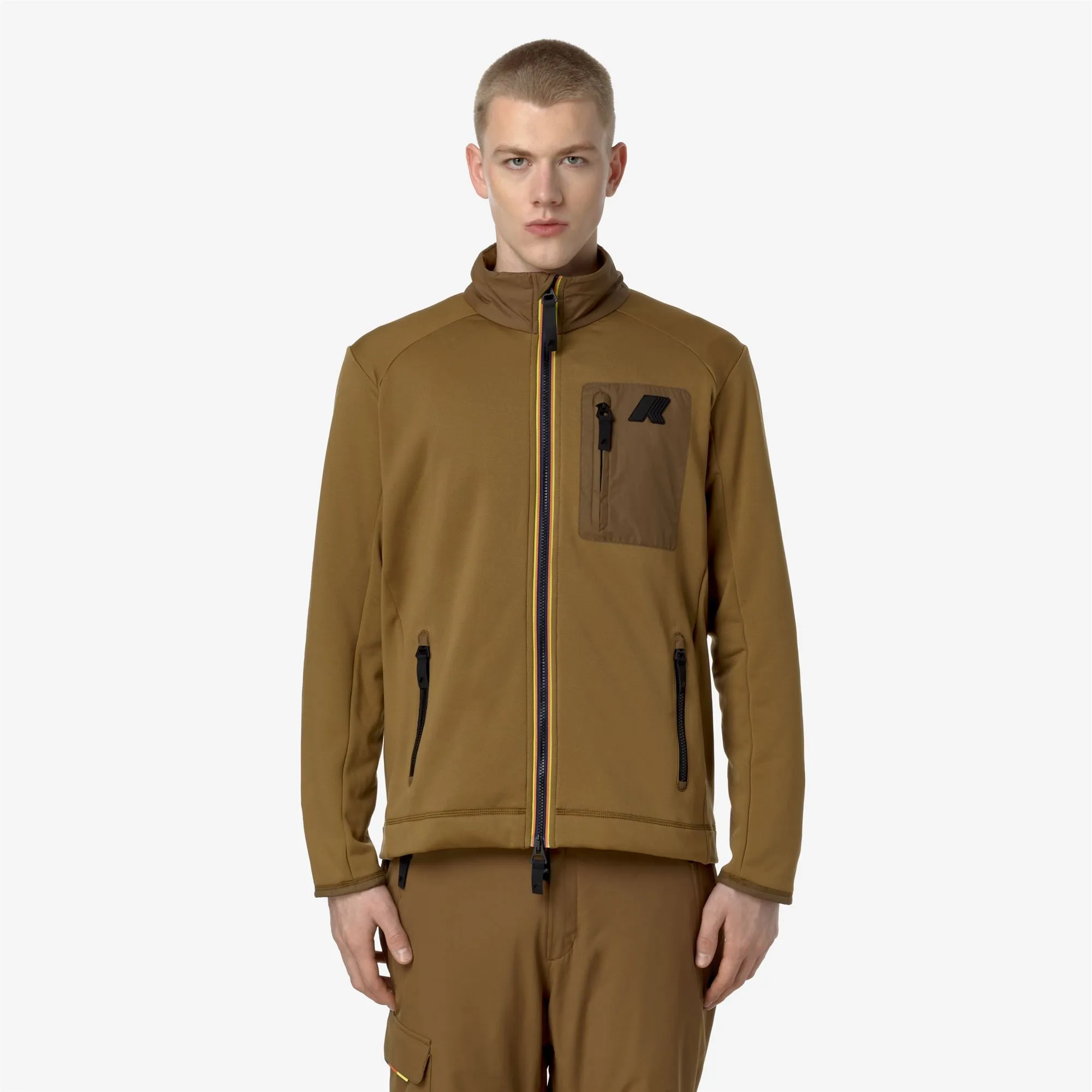 LECREY - Fleece - Jacket - MAN - Brown Corda sold by K-Way product image thumbnail 3