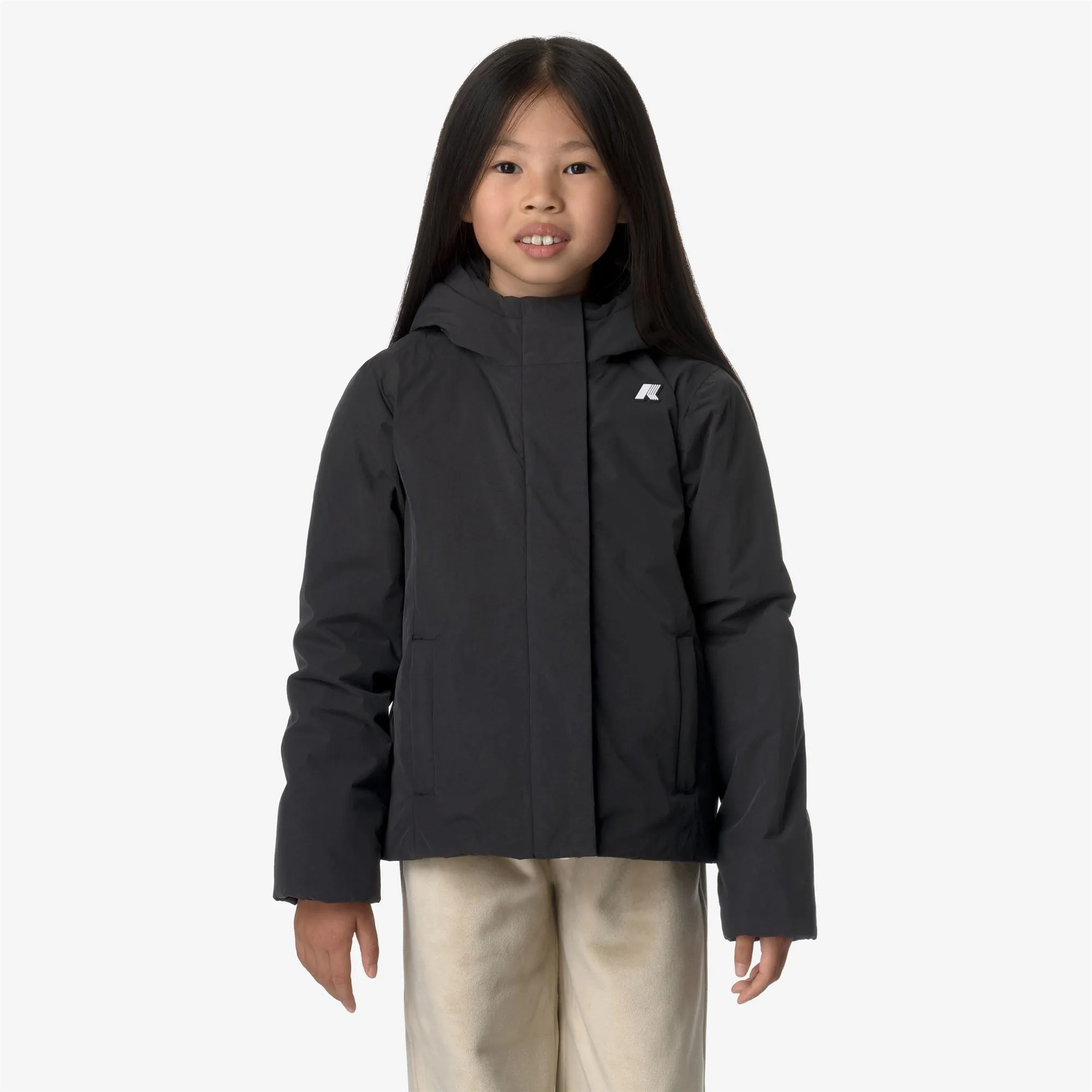 P. LILY SOFT TOUCH MARMOTTA - Jackets - Short - GIRL - BLACK P-BLUE A sold by K-Way product image thumbnail 3