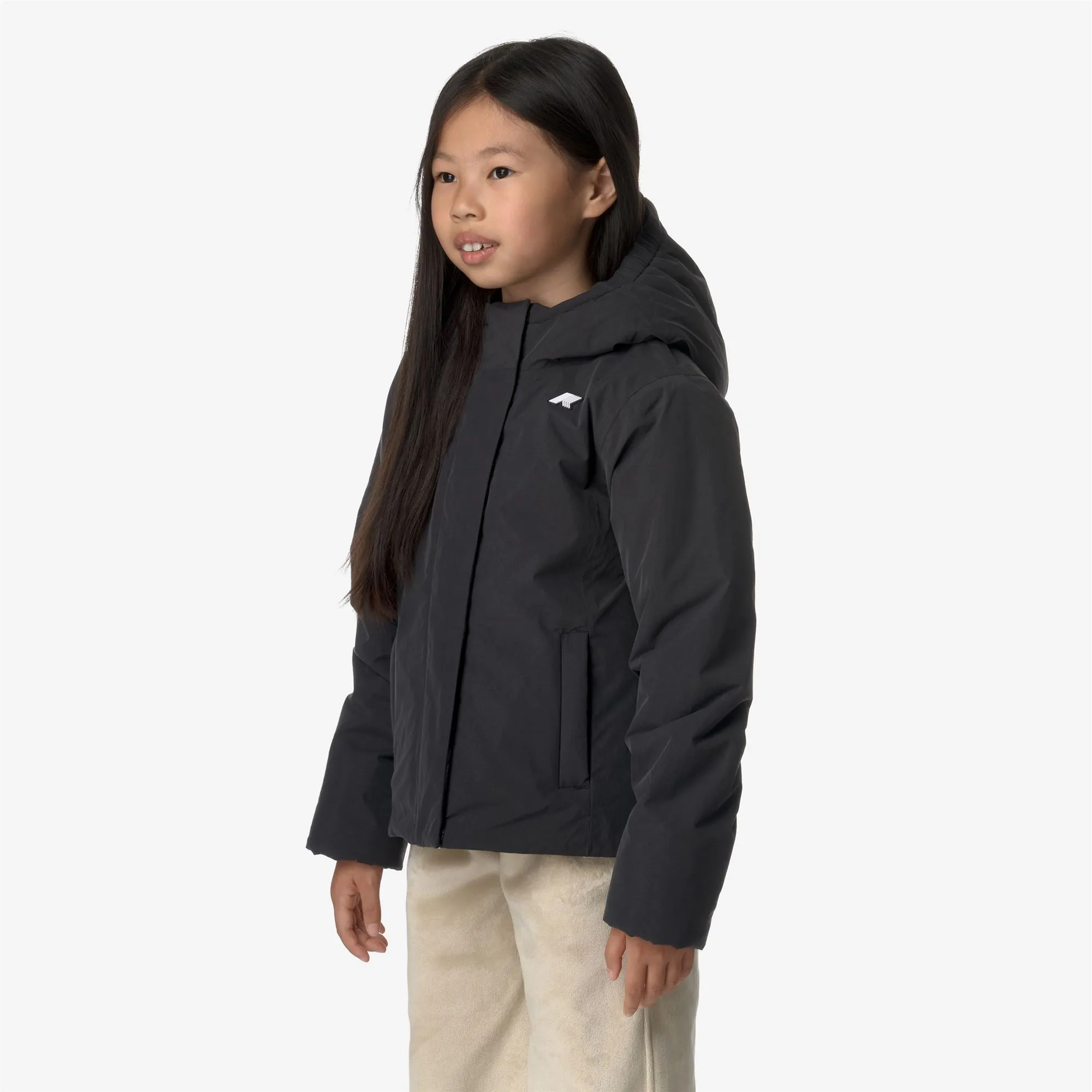 P. LILY SOFT TOUCH MARMOTTA - Jackets - Short - GIRL - BLACK P-BLUE A sold by K-Way product image thumbnail 4