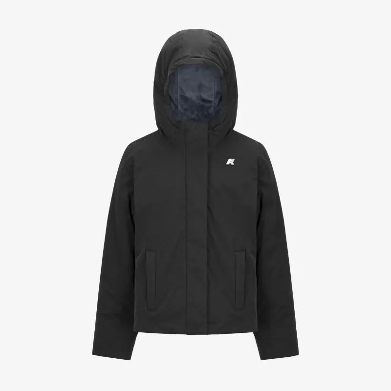 P. LILY SOFT TOUCH MARMOTTA - Jackets - Short - GIRL - BLACK P-BLUE A sold by K-Way