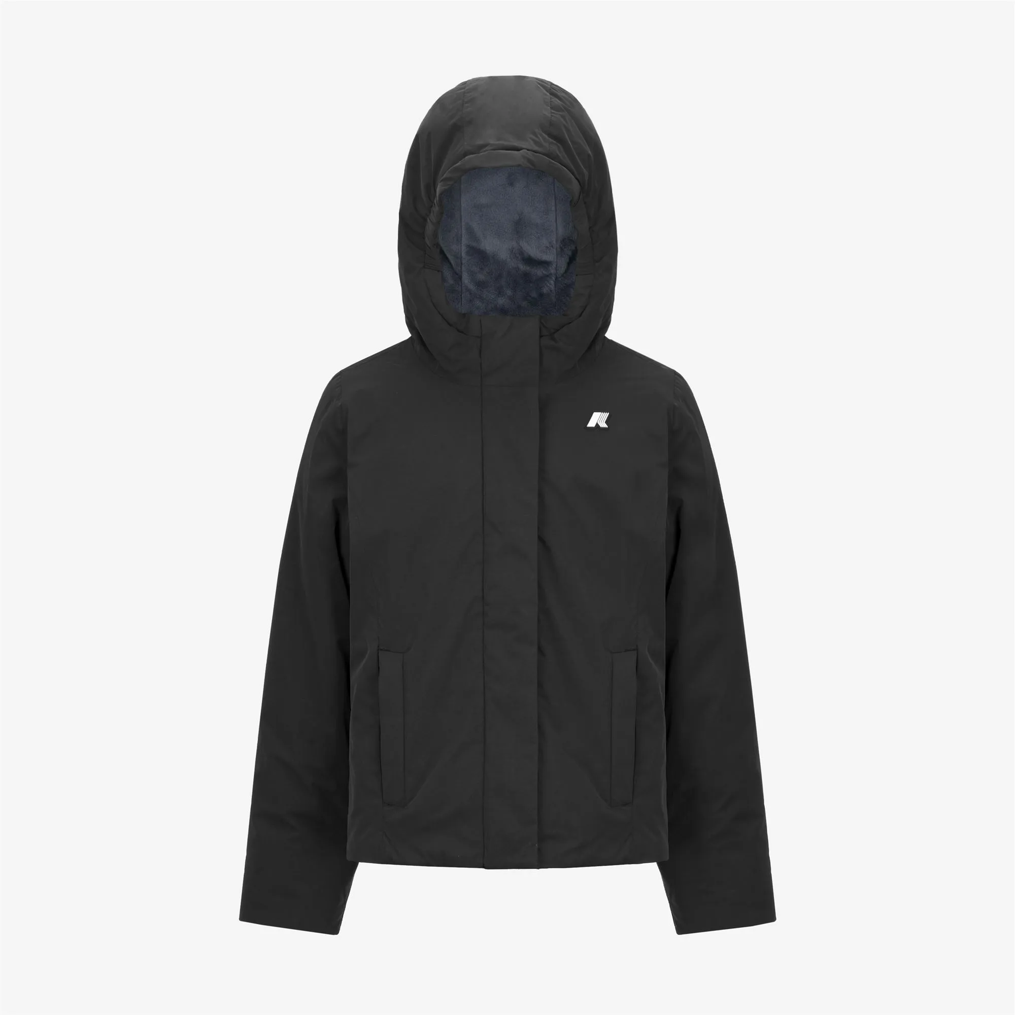 P. LILY SOFT TOUCH MARMOTTA - Jackets - Short - GIRL - BLACK P-BLUE A sold by K-Way