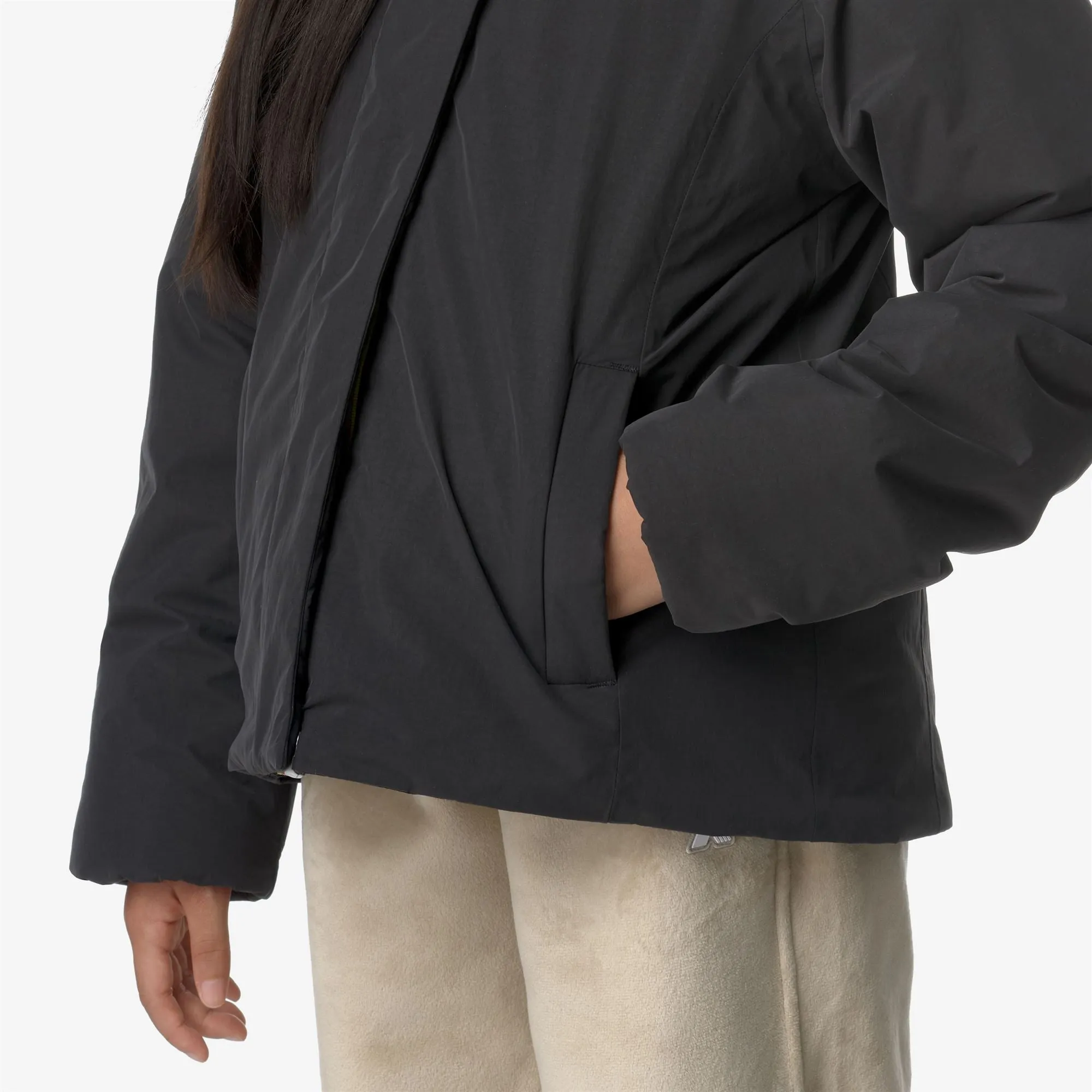 P. LILY SOFT TOUCH MARMOTTA - Jackets - Short - GIRL - BLACK P-BLUE A sold by K-Way product image thumbnail 2