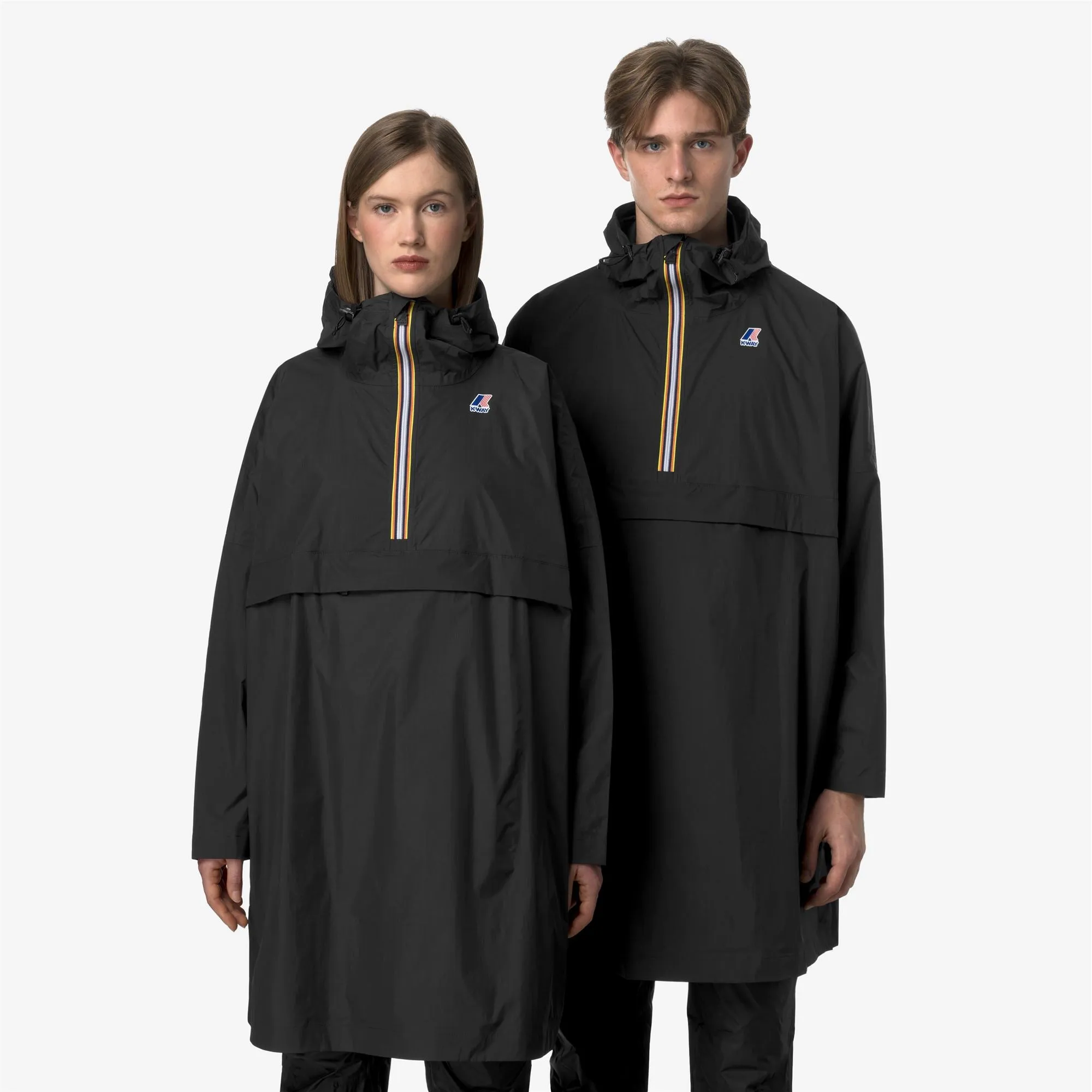 LE VRAI 4.0 FORTUNE - Jackets - Poncho - Unisex - Black Pure sold by K-Way product image thumbnail 3
