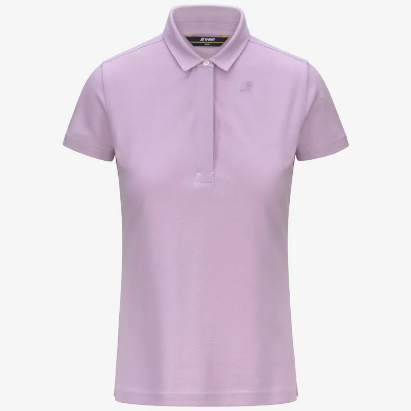 AMEDEA PIQUE - Polo Shirts - Polo - WOMAN - VIOLET LT LILAC made by K-Way