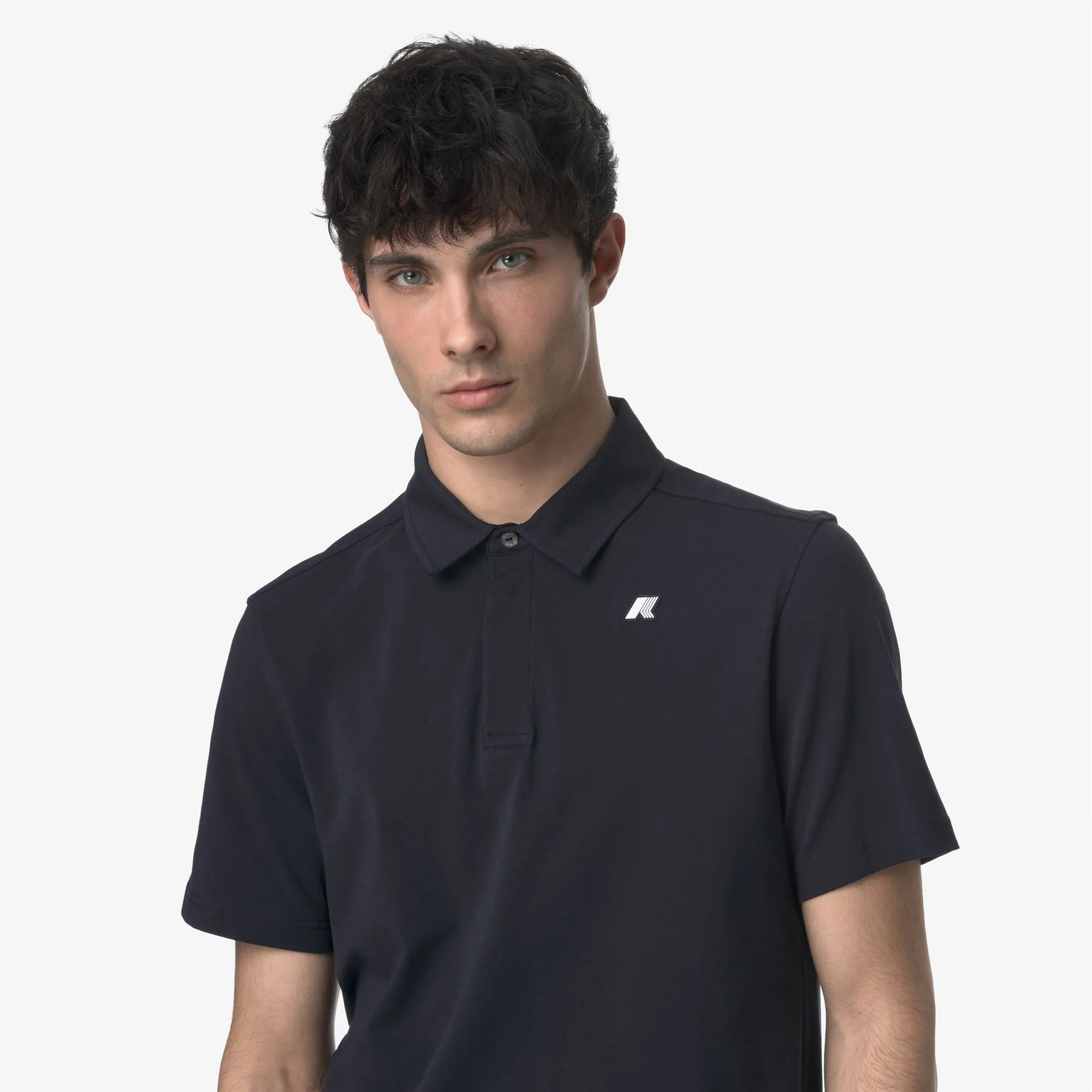VINCELLE LIGHT STRETCH JERSEY - Polo Shirts - Polo - MAN - BLUE DEPTH sold by K-Way product image thumbnail 2