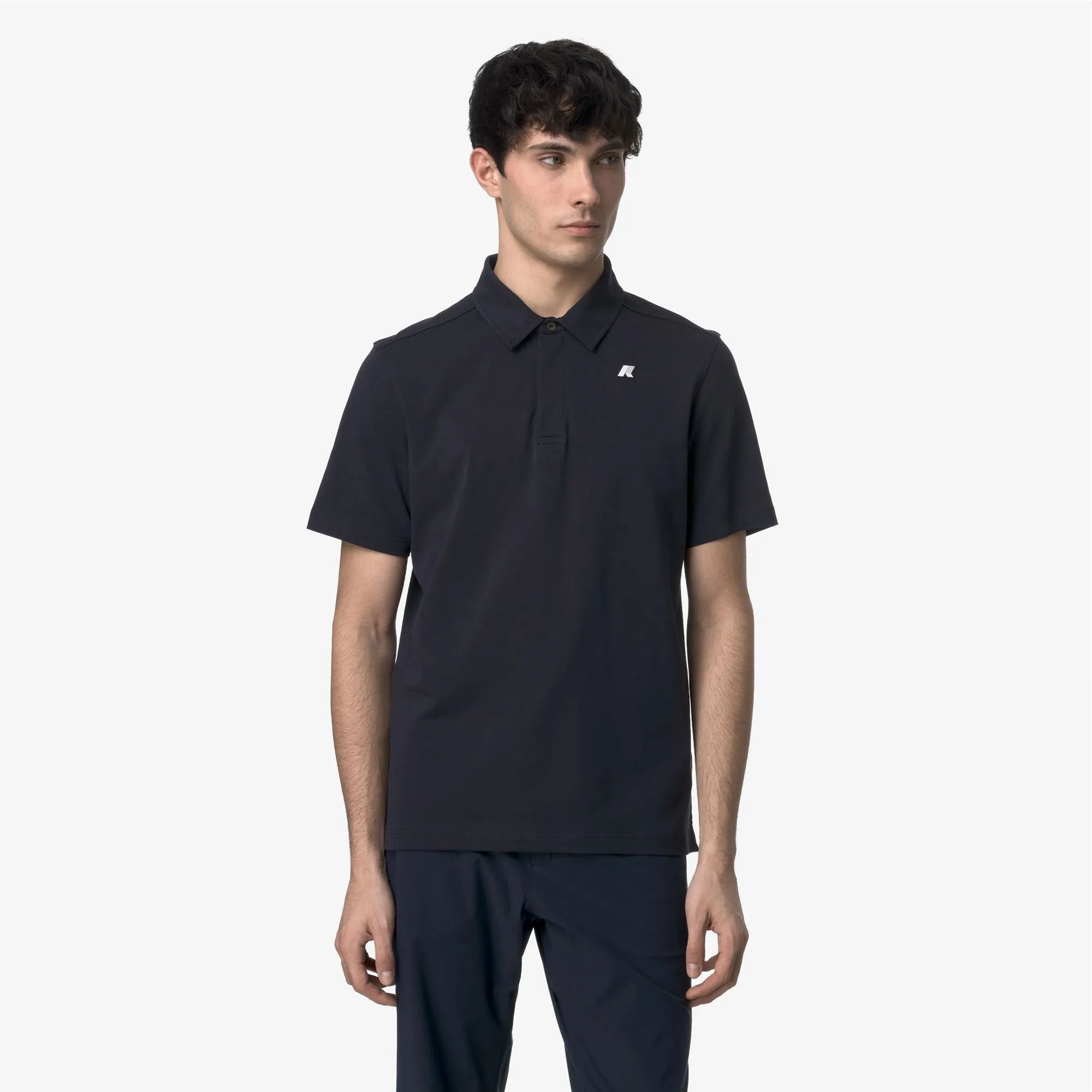 VINCELLE LIGHT STRETCH JERSEY - Polo Shirts - Polo - MAN - BLUE DEPTH sold by K-Way product image thumbnail 3