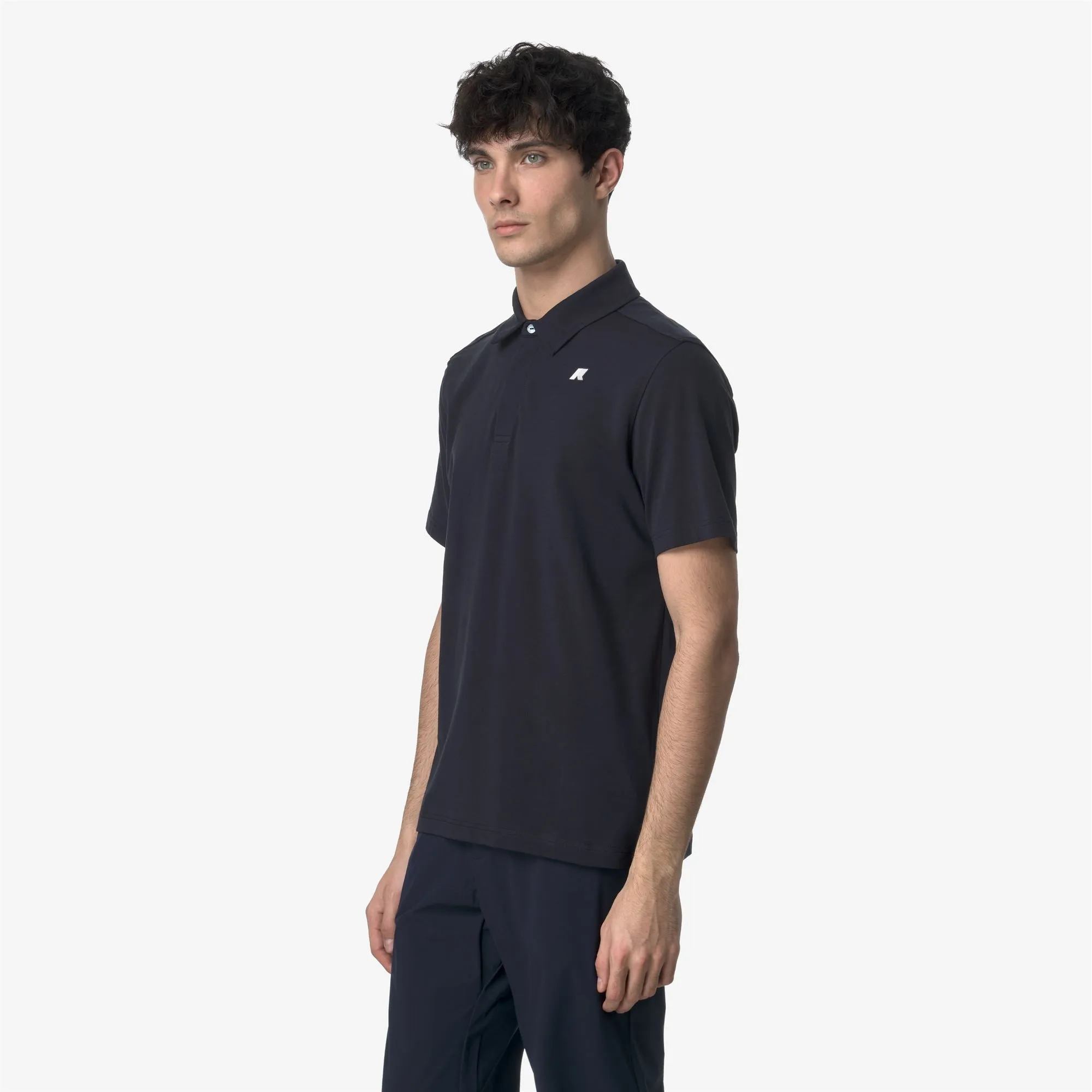 VINCELLE LIGHT STRETCH JERSEY - Polo Shirts - Polo - MAN - BLUE DEPTH sold by K-Way product image thumbnail 4