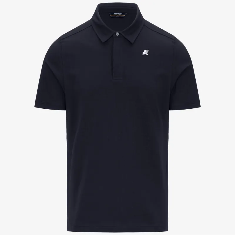 VINCELLE LIGHT STRETCH JERSEY - Polo Shirts - Polo - MAN - BLUE DEPTH sold by K-Way