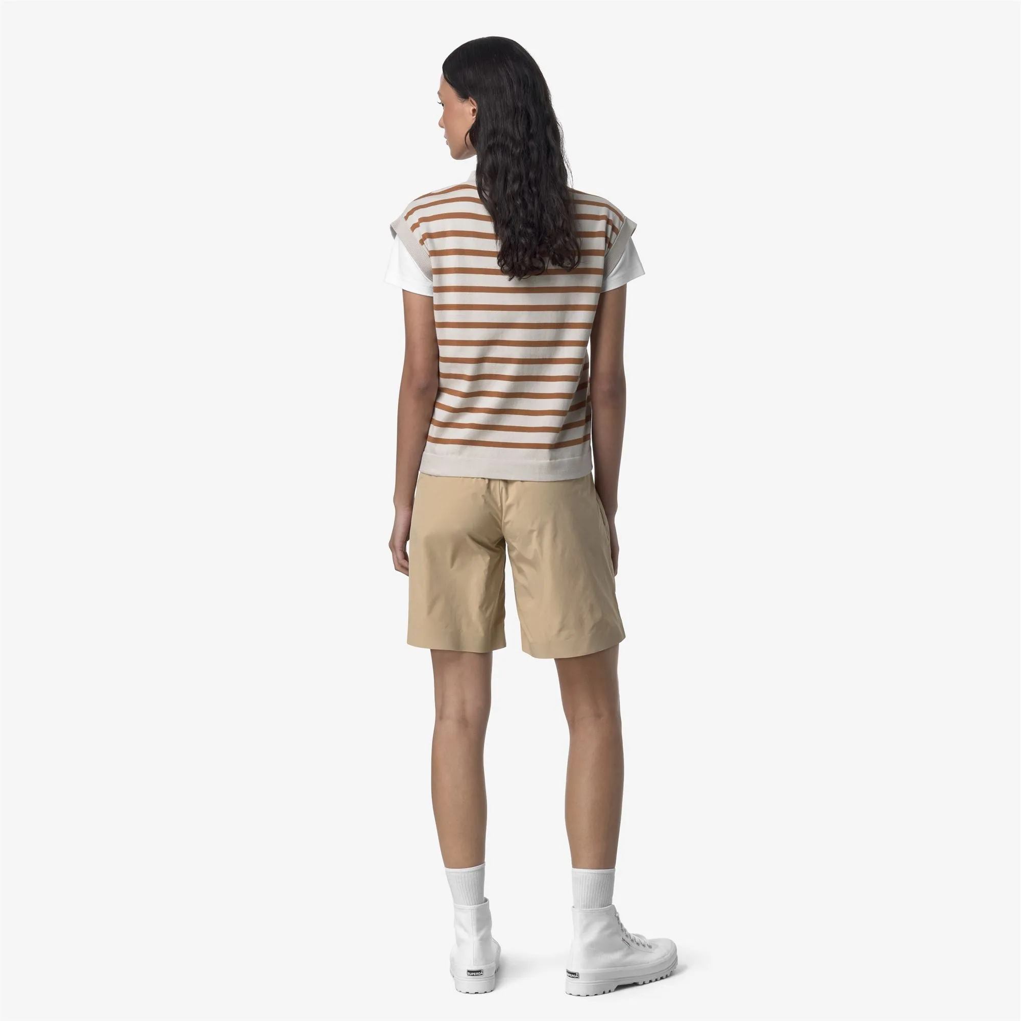 ALLEN PEACH COTTON LIKE - Shorts - Sport Shorts - WOMAN - BEIGE ROPE sold by K-Way product image thumbnail 5