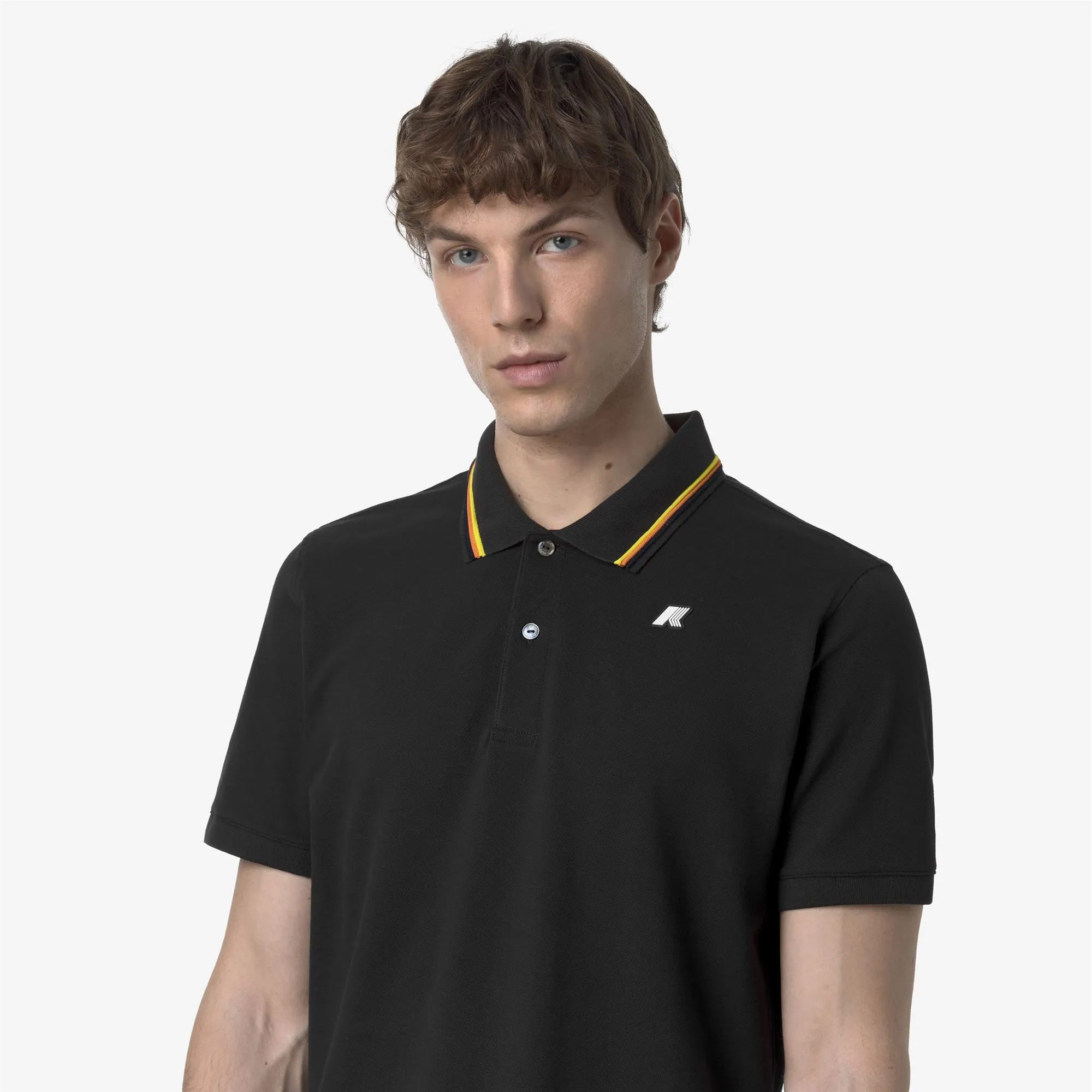 JUD PIQUE - Polo Shirts - Polo - MAN - BLACK PURE sold by K-Way product image thumbnail 2