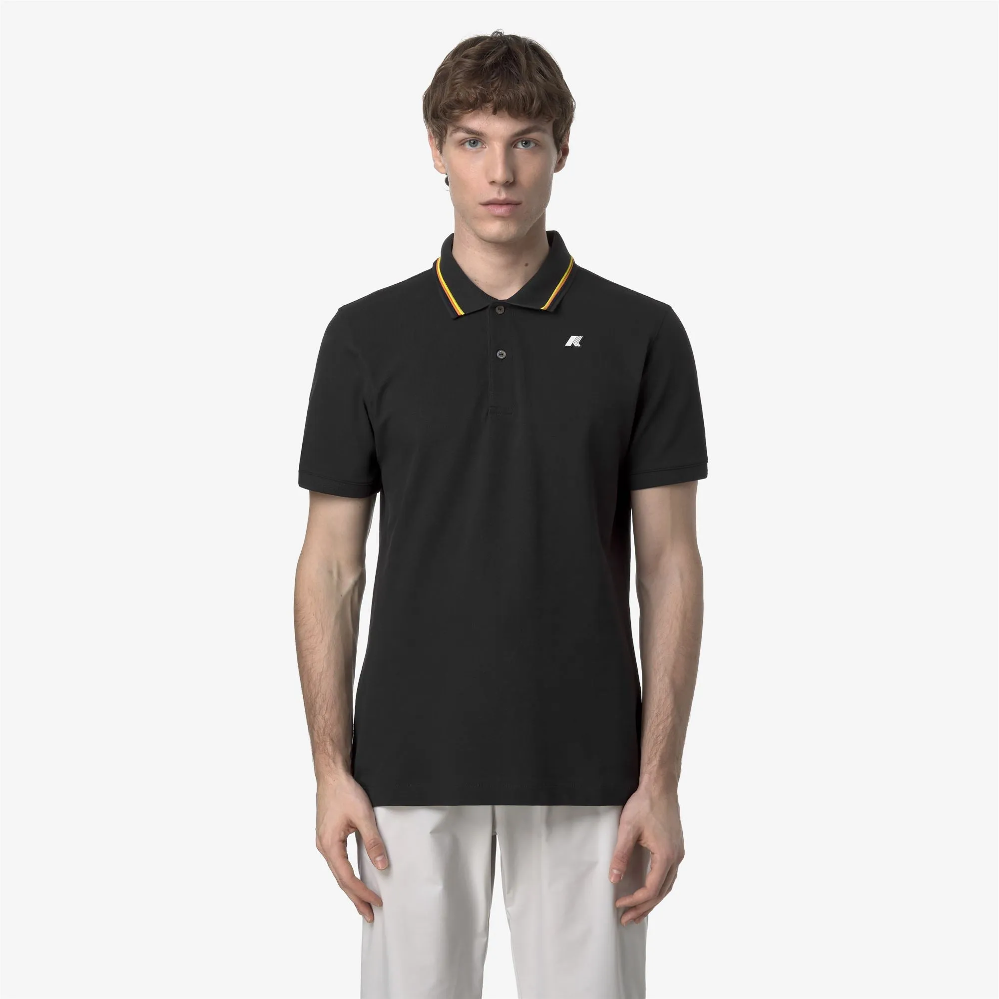 JUD PIQUE - Polo Shirts - Polo - MAN - BLACK PURE sold by K-Way product image thumbnail 3