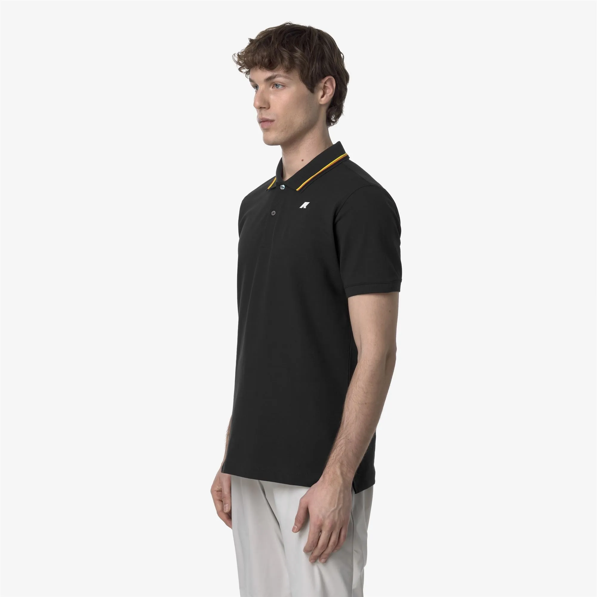 JUD PIQUE - Polo Shirts - Polo - MAN - BLACK PURE sold by K-Way product image thumbnail 4