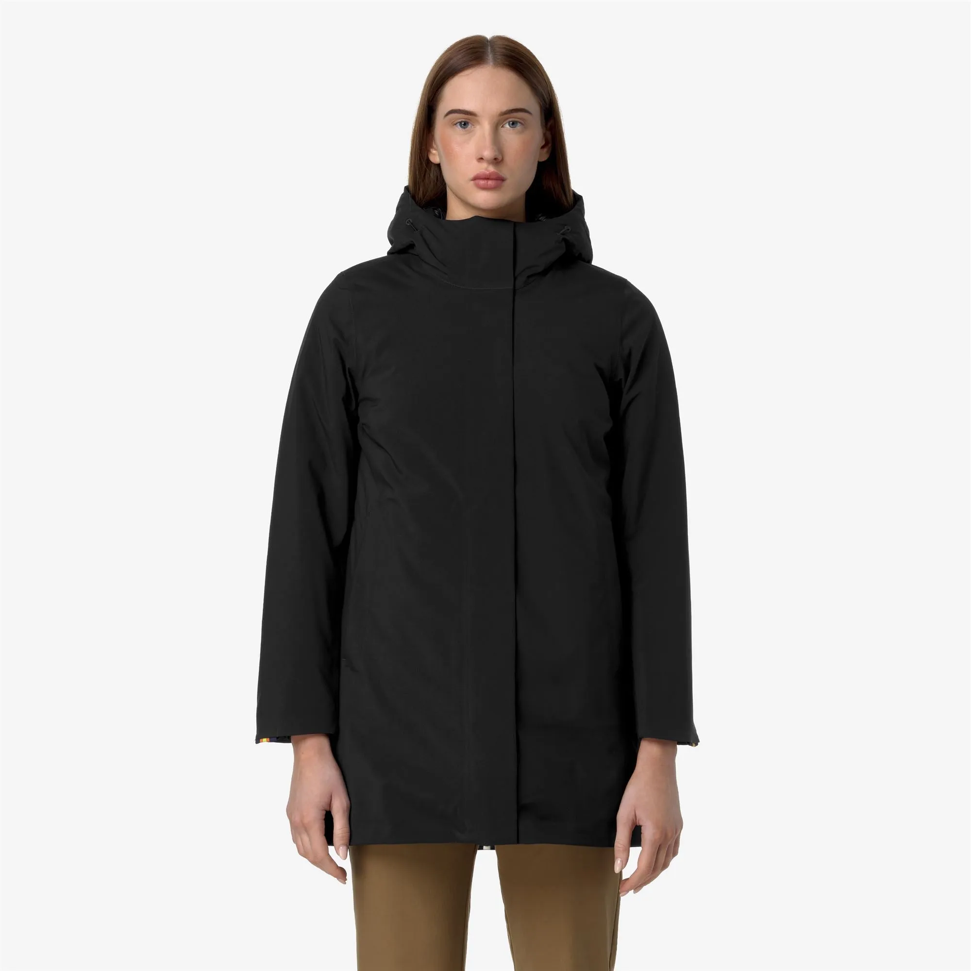 MATHIEL BONDED PADDED - Jackets - 3/4 LENGTH - WOMAN - Black Pure sold by K-Way product image thumbnail 3