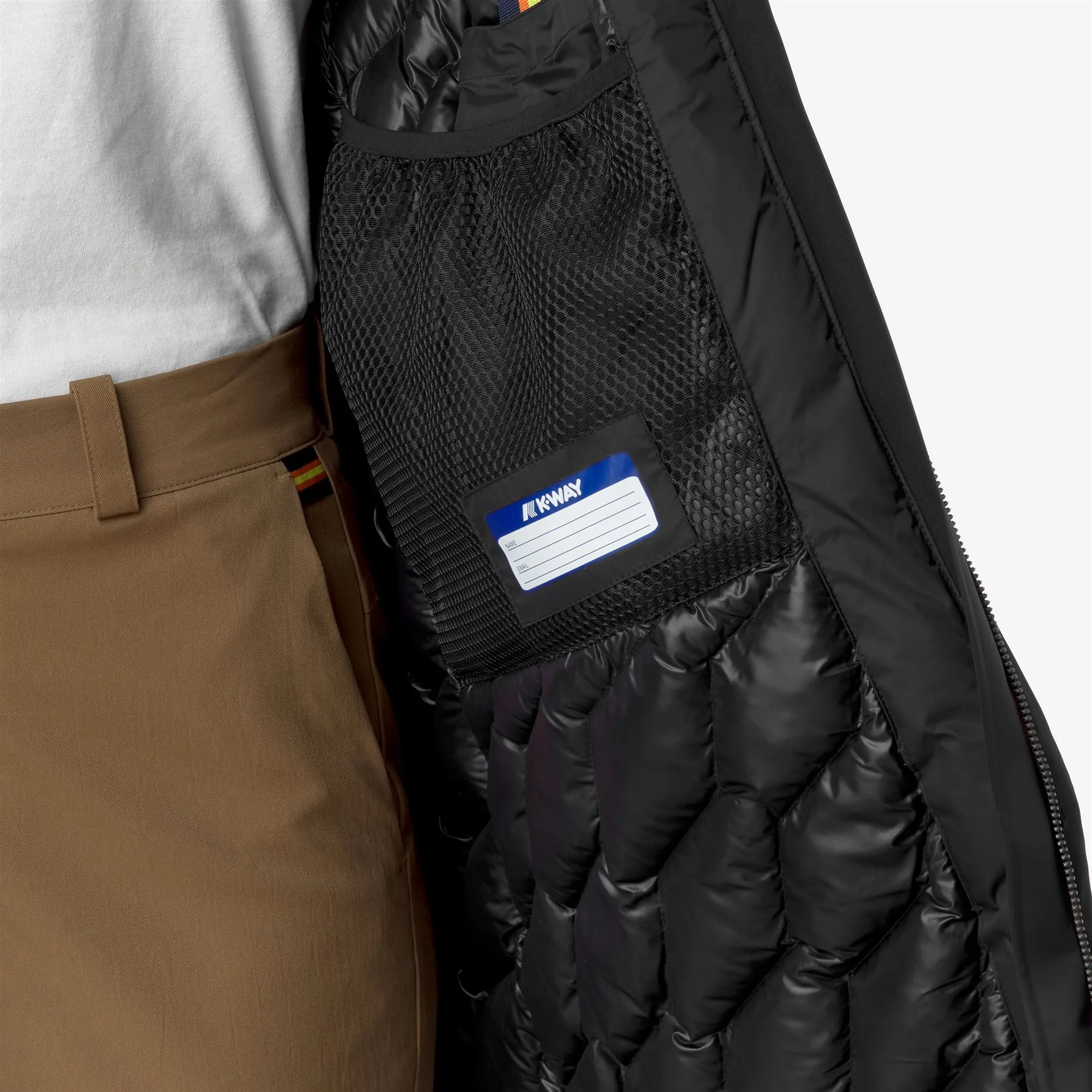 MATHIEL BONDED PADDED - Jackets - 3/4 LENGTH - WOMAN - Black Pure sold by K-Way product image thumbnail 2