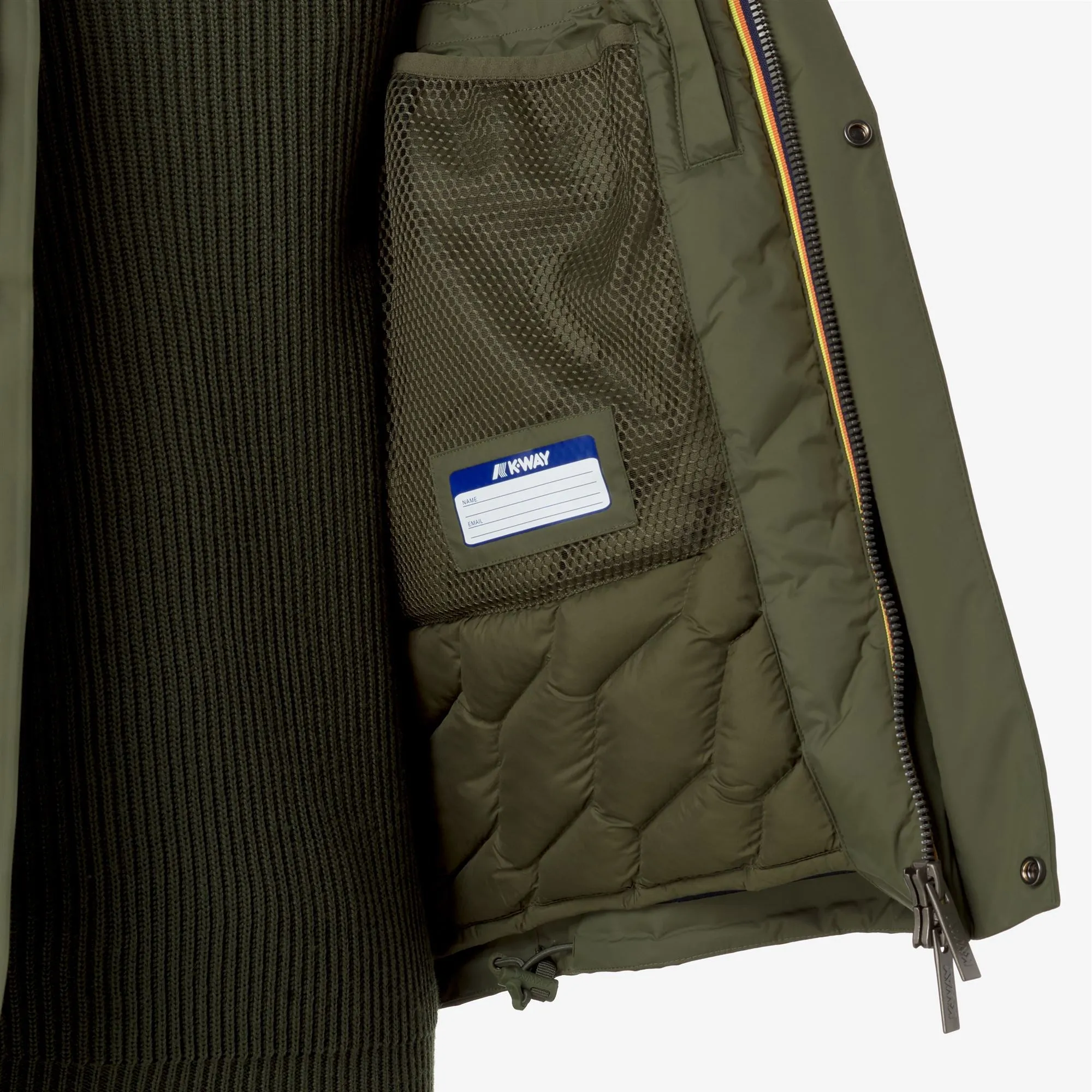 JACKEN BONDED PADDED - Jackets - Short - MAN - Green Cypress sold by K-Way product image thumbnail 2