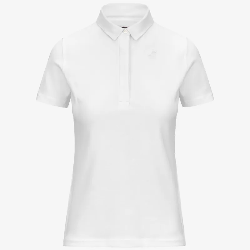 AMEDEA PIQUE - Polo Shirts - Polo - WOMAN - WHITE made by K-Way