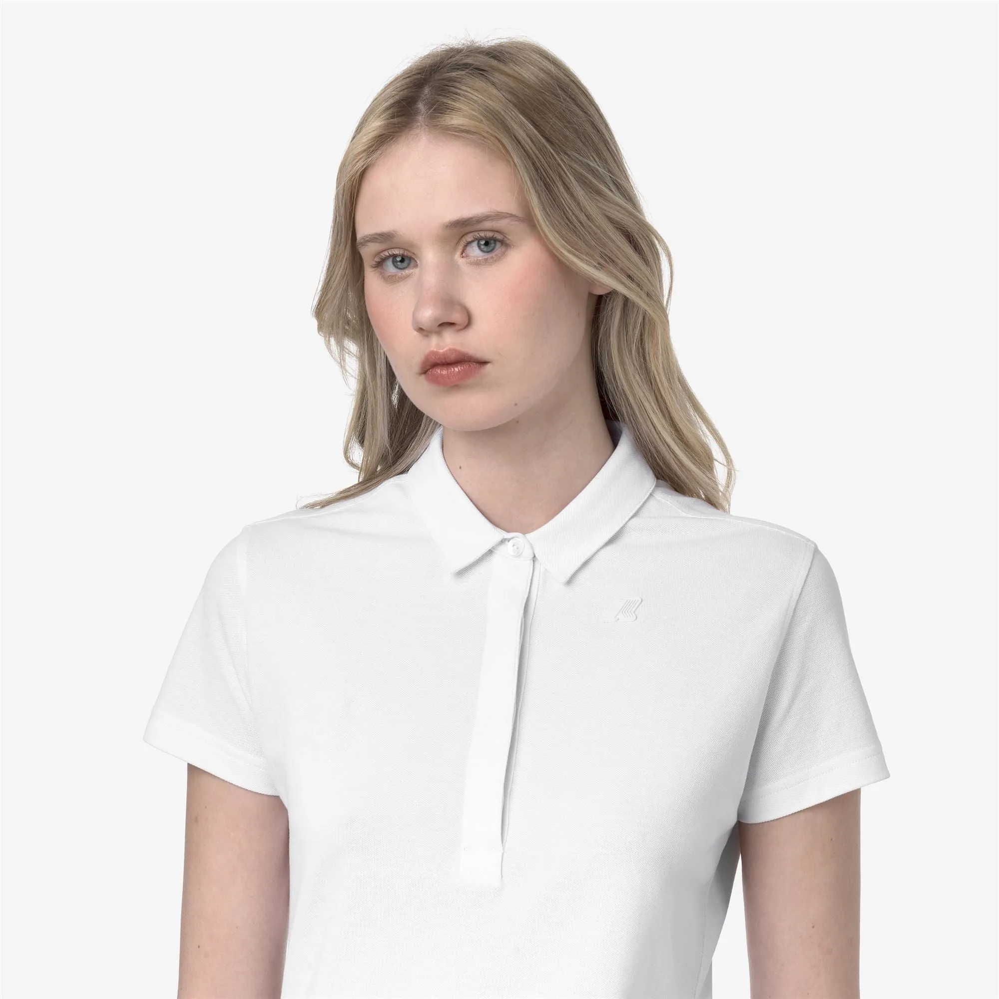AMEDEA PIQUE - Polo Shirts - Polo - WOMAN - WHITE sold by K-Way product image thumbnail 2