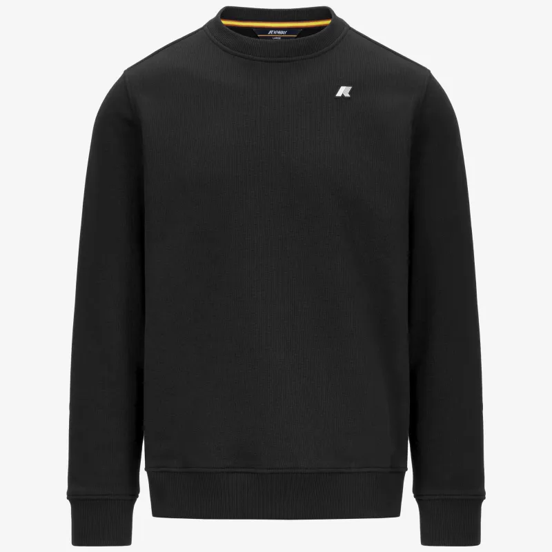 BAPTISTE FRENCH TERRY - Fleece - Jumper - MAN - BLACK PURE made by K-Way