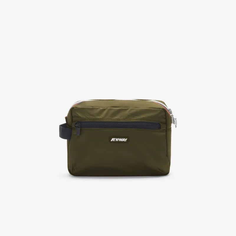 DEMU - Small Accessories - BEAUTY CASE - UNISEX - GREEN BLACKISH sold by K-Way