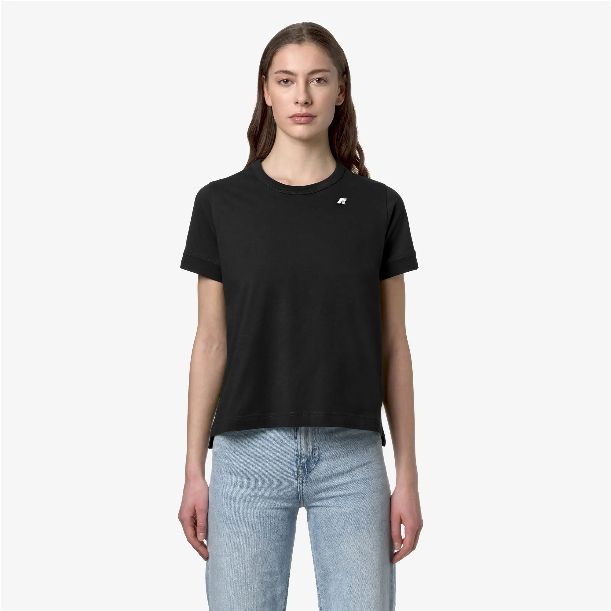 EMEL JERSEY - T-Shirts & Top - T-Shirt - Woman - Black Pure sold by K-Way product image thumbnail 3