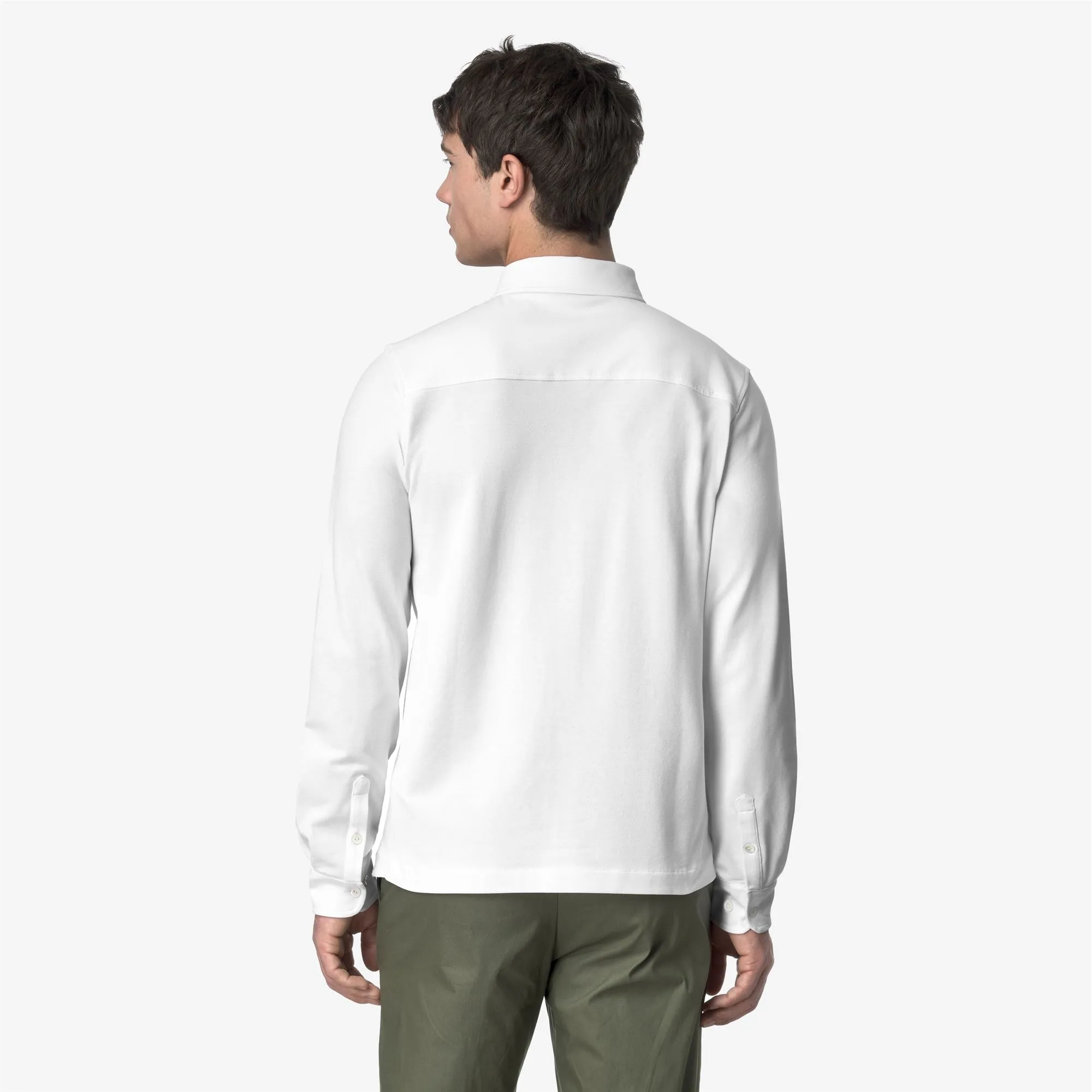 TIMOTHEE PIQUE - Shirts - CLASSIC - MAN - WHITE sold by K-Way product image thumbnail 5