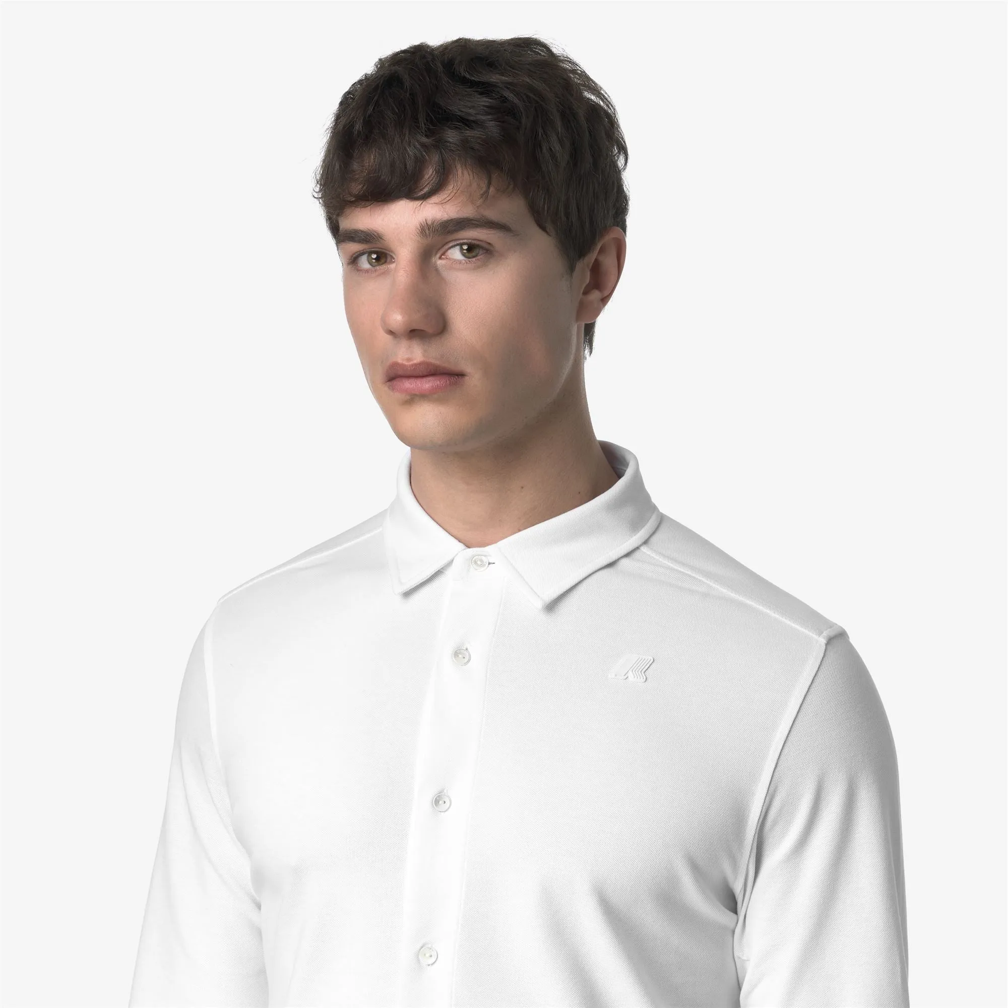 TIMOTHEE PIQUE - Shirts - CLASSIC - MAN - WHITE sold by K-Way product image thumbnail 2