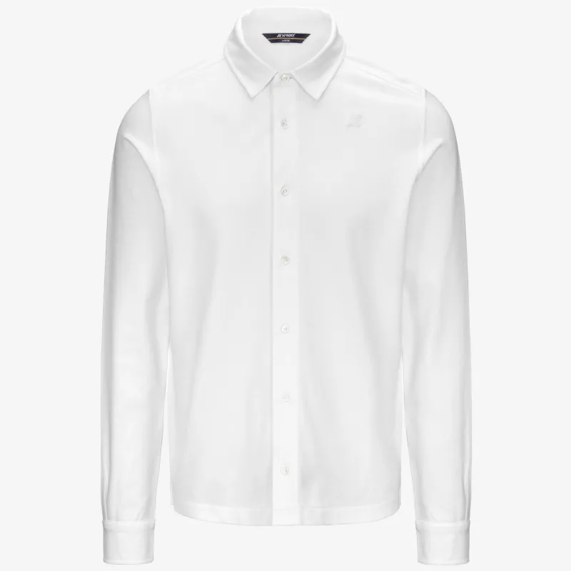 TIMOTHEE PIQUE - Shirts - CLASSIC - MAN - WHITE made by K-Way
