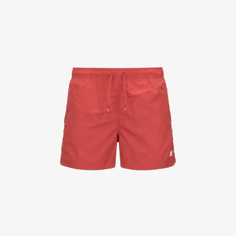 HAZEL BEACH - Bathing Suits - Swimming Trunks - MAN - RED JASPER made by K-Way