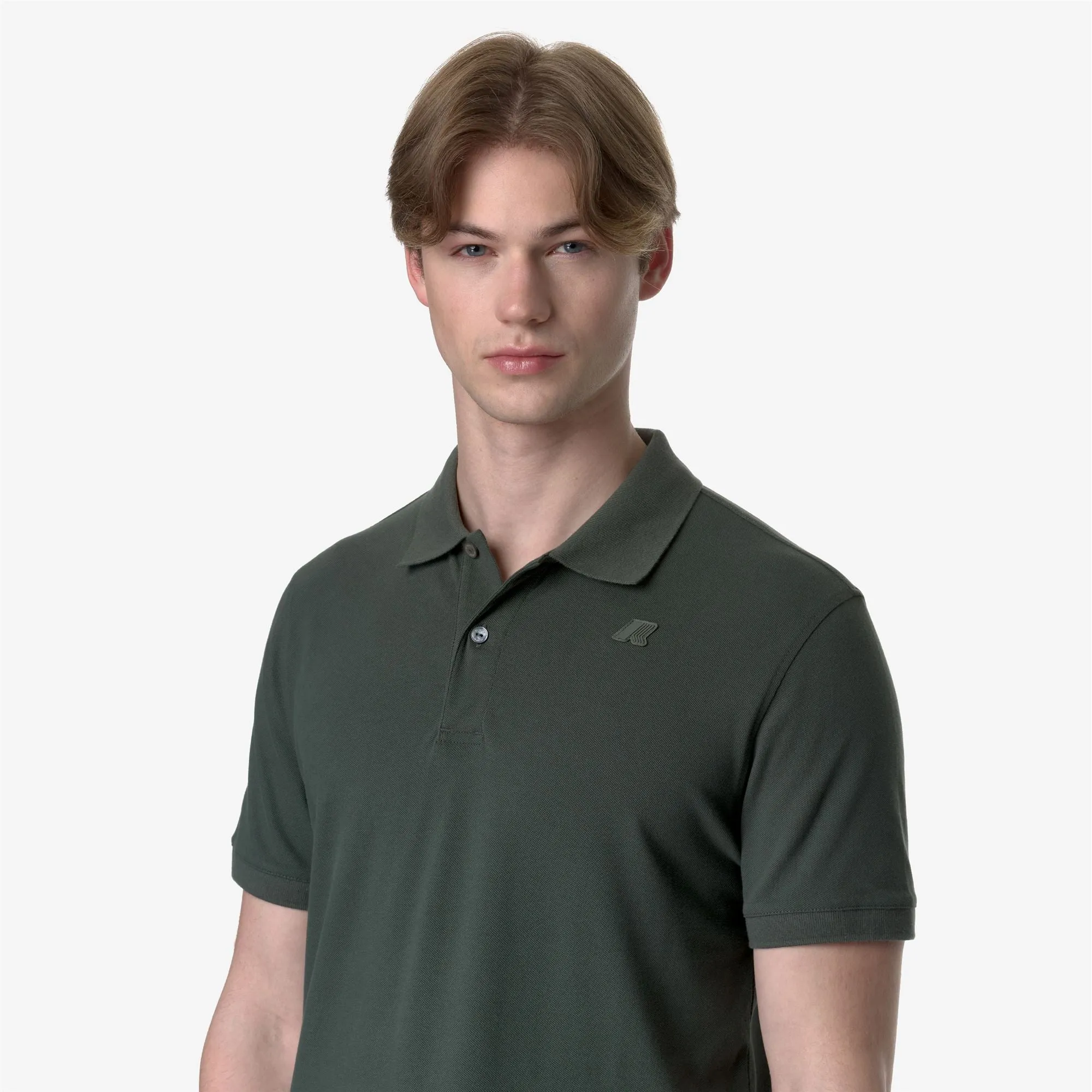 AMEDEE PIQUE - Polo Shirts - Polo - MAN - GREEN BLACKISH sold by K-Way product image thumbnail 2