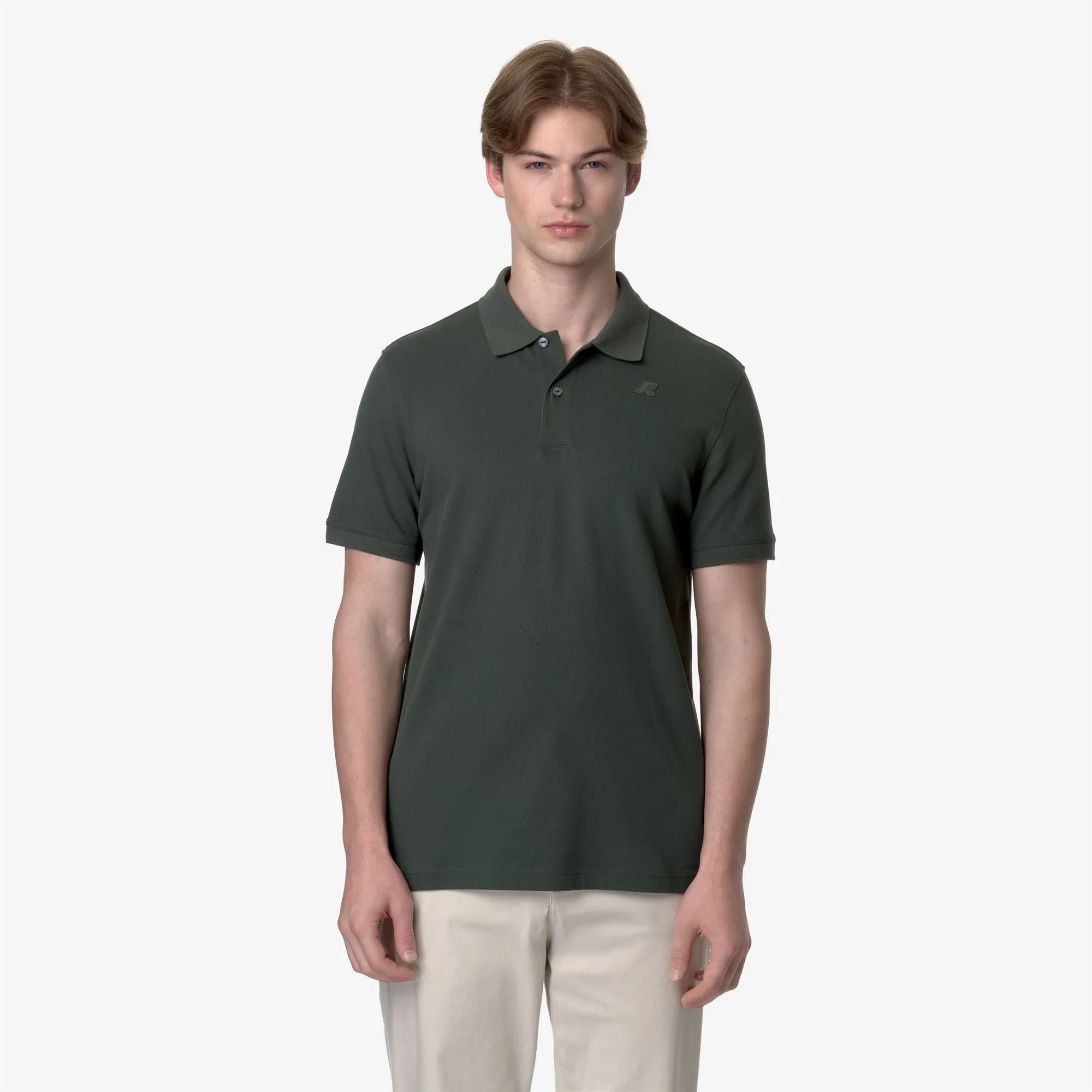 AMEDEE PIQUE - Polo Shirts - Polo - MAN - GREEN BLACKISH sold by K-Way product image thumbnail 3
