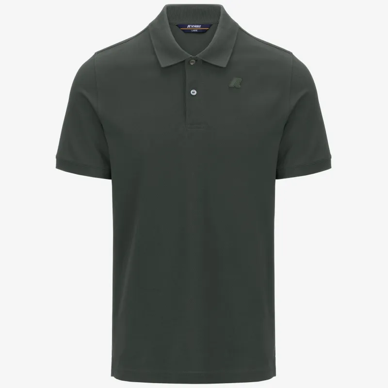 AMEDEE PIQUE - Polo Shirts - Polo - MAN - GREEN BLACKISH sold by K-Way