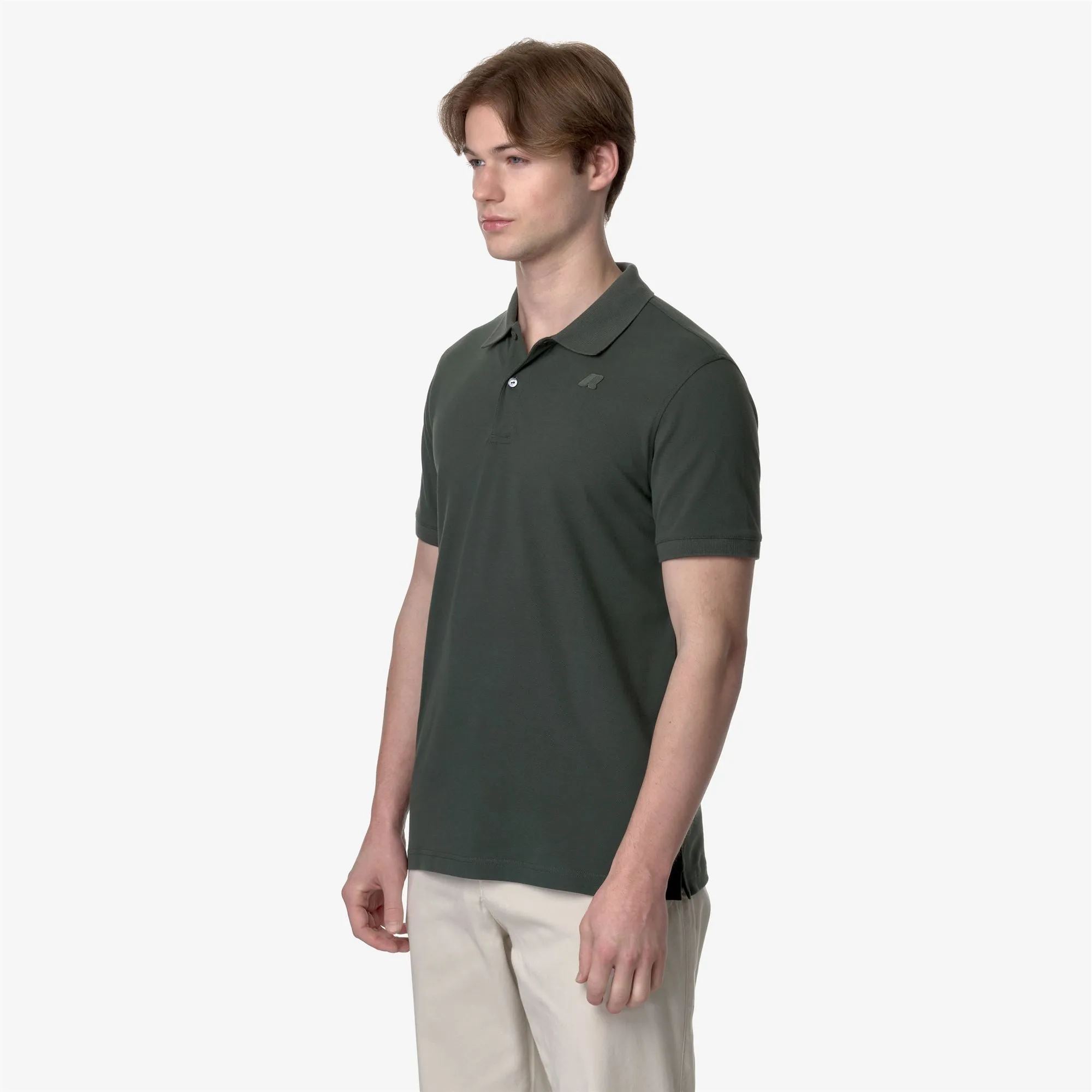 AMEDEE PIQUE - Polo Shirts - Polo - MAN - GREEN BLACKISH sold by K-Way product image thumbnail 4