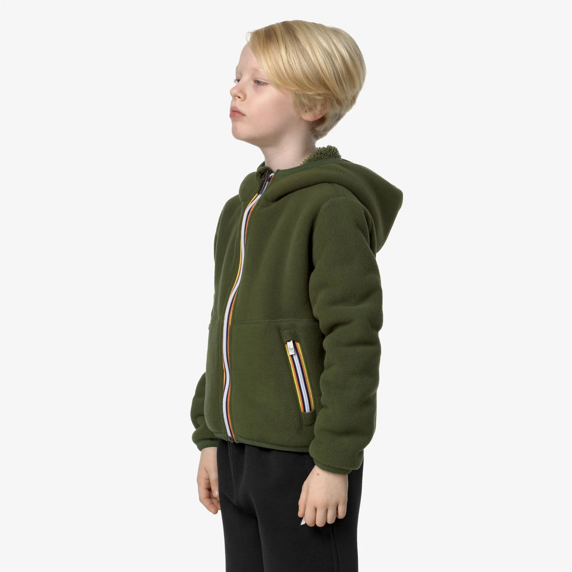P. JACK SHERPA POLAR DOUBLE - Fleece - Jacket - Boy - Green C-Green C sold by K-Way product image thumbnail 5