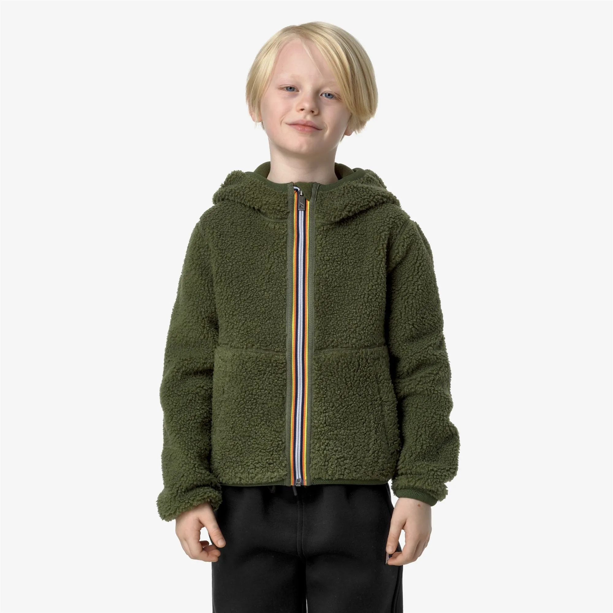 P. JACK SHERPA POLAR DOUBLE - Fleece - Jacket - Boy - Green C-Green C sold by K-Way product image thumbnail 3