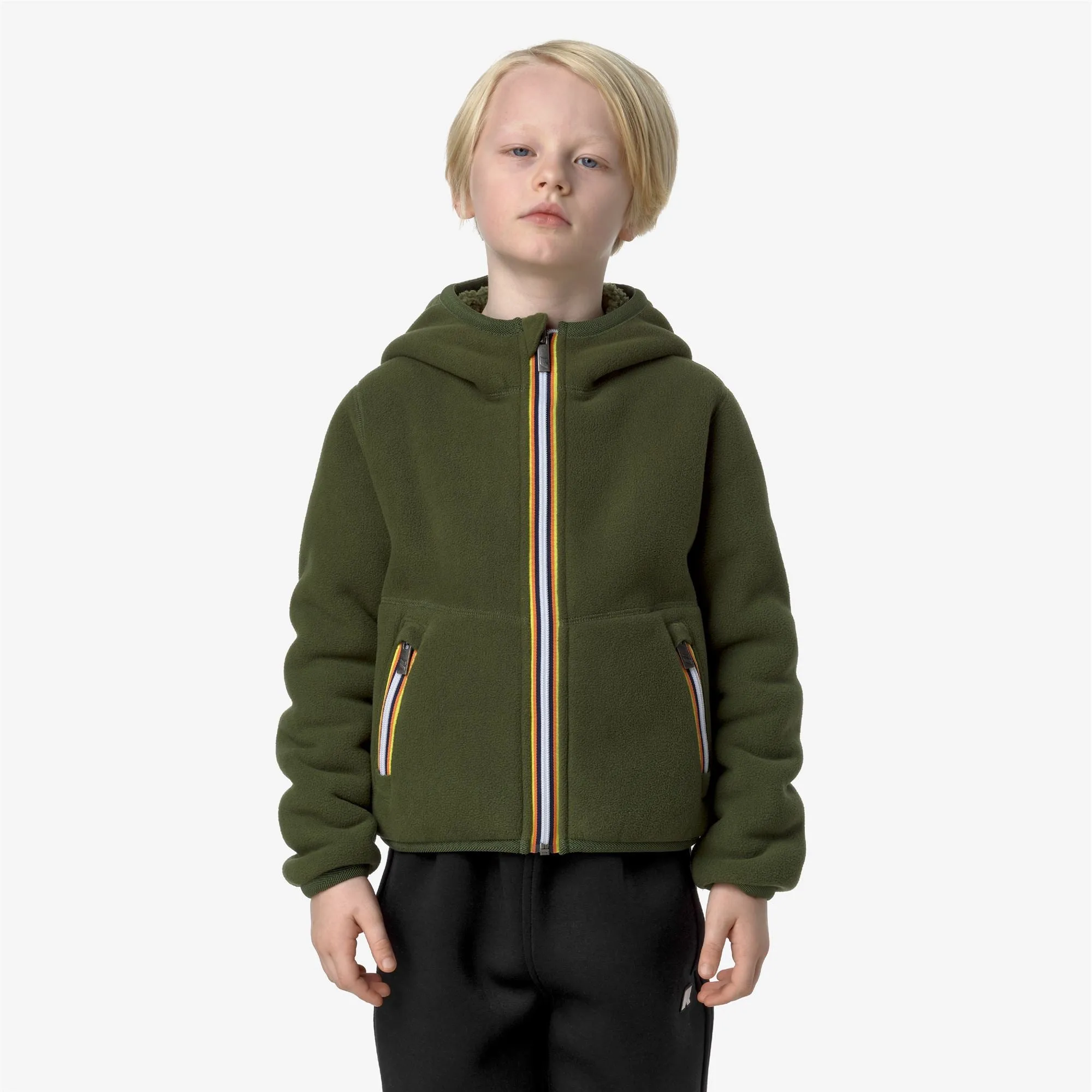 P. JACK SHERPA POLAR DOUBLE - Fleece - Jacket - Boy - Green C-Green C sold by K-Way product image thumbnail 4