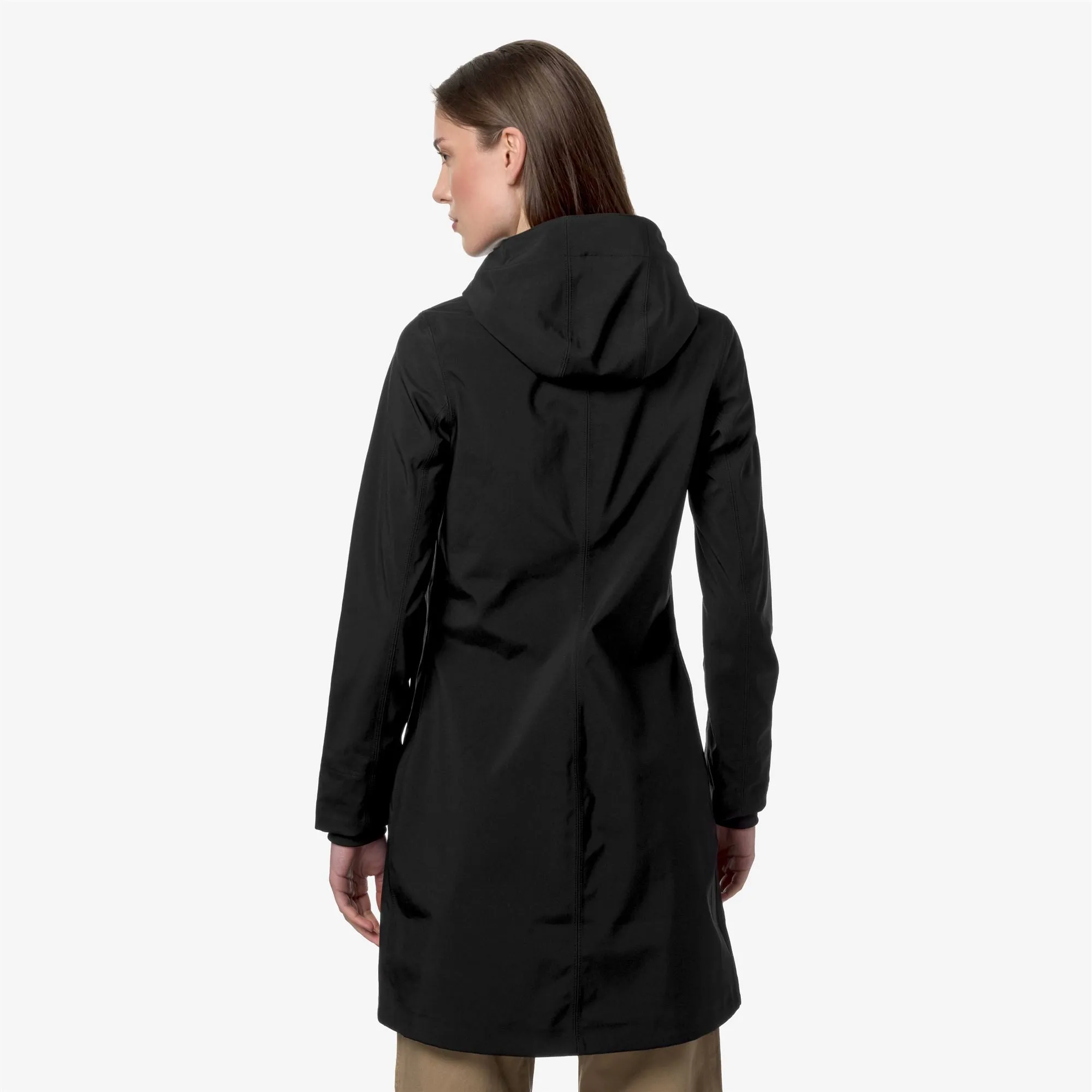 STEPHY BONDED JERSEY - Jackets - 3/4 LENGTH - WOMAN - BLACK PURE sold by K-Way product image thumbnail 5
