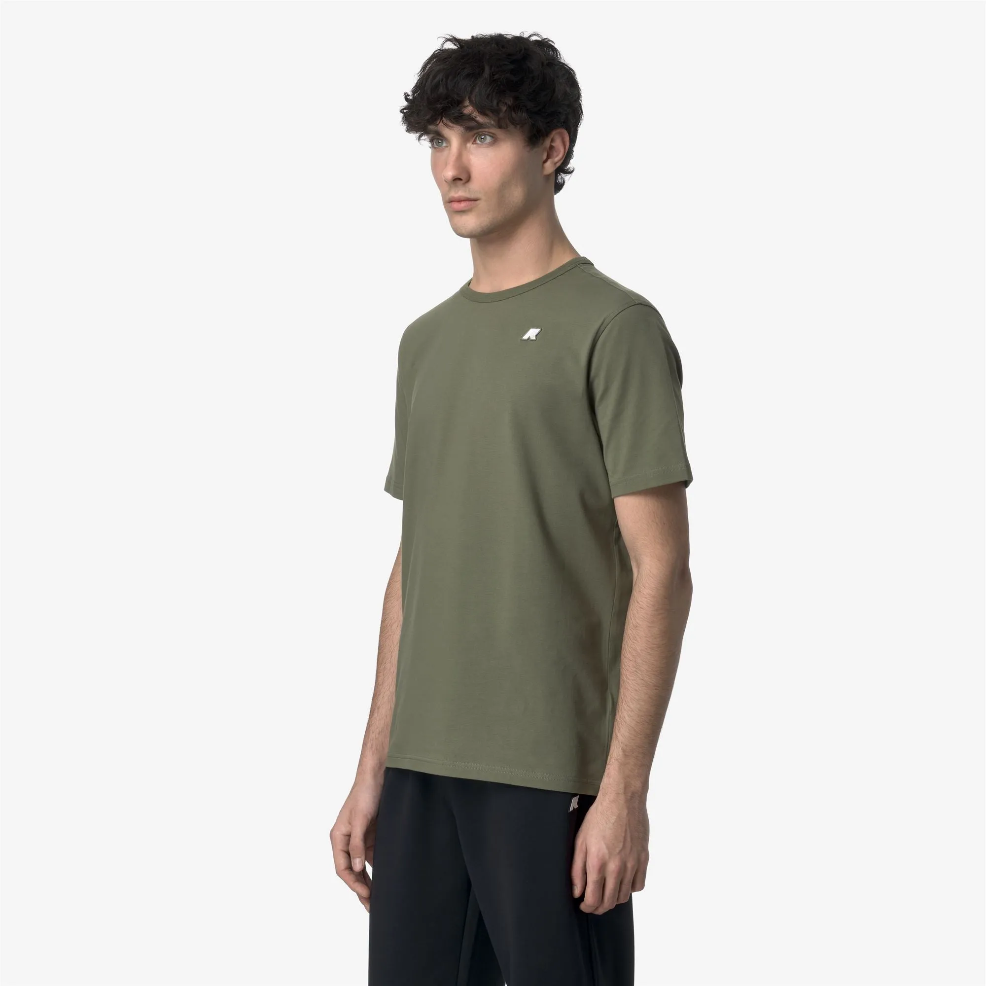ADAME LIGHT STRETCH JERSEY - T-ShirtsTop - T-Shirt - MAN - GREEN LICHEN sold by K-Way product image thumbnail 4