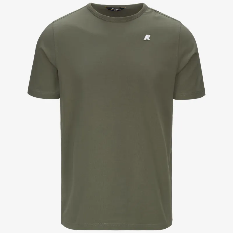 ADAME LIGHT STRETCH JERSEY - T-ShirtsTop - T-Shirt - MAN - GREEN LICHEN sold by K-Way