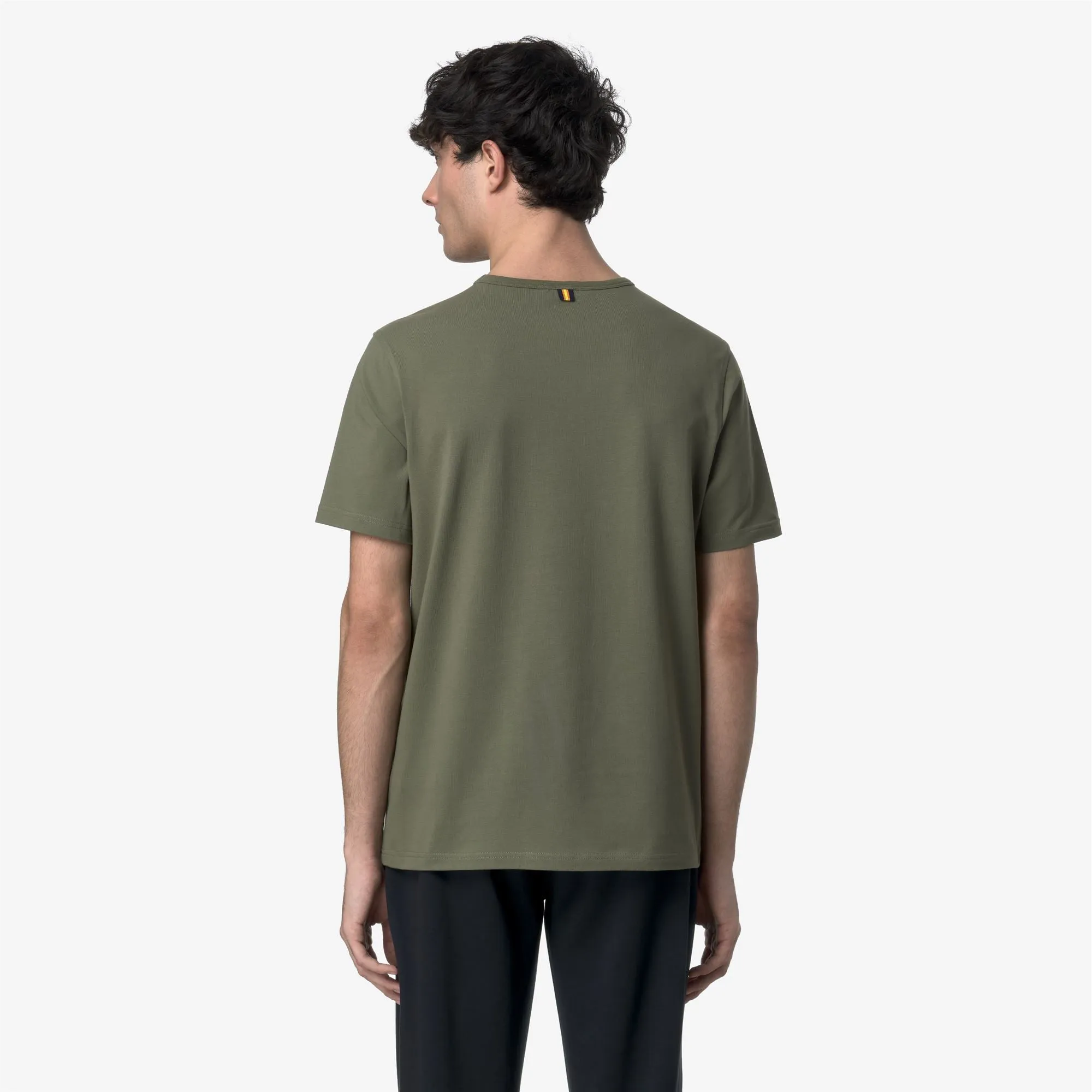 ADAME LIGHT STRETCH JERSEY - T-ShirtsTop - T-Shirt - MAN - GREEN LICHEN sold by K-Way product image thumbnail 5