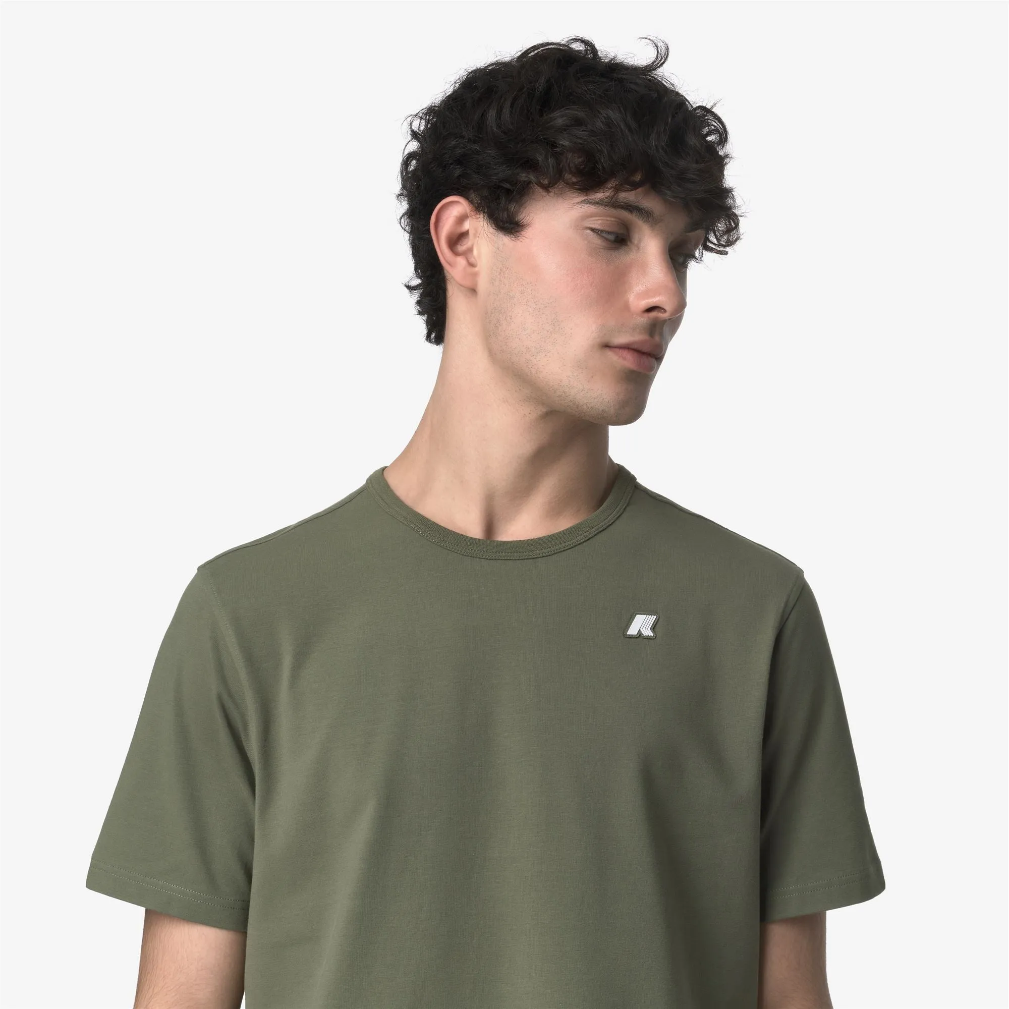 ADAME LIGHT STRETCH JERSEY - T-ShirtsTop - T-Shirt - MAN - GREEN LICHEN sold by K-Way product image thumbnail 2