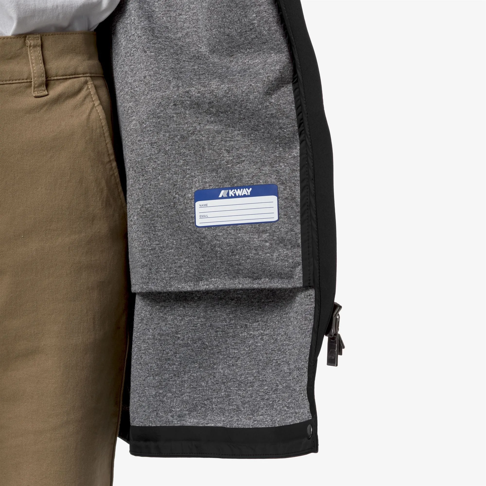 MATHY BONDED JERSEY - Jackets - Mid - Woman - Black Pure sold by K-Way product image thumbnail 2