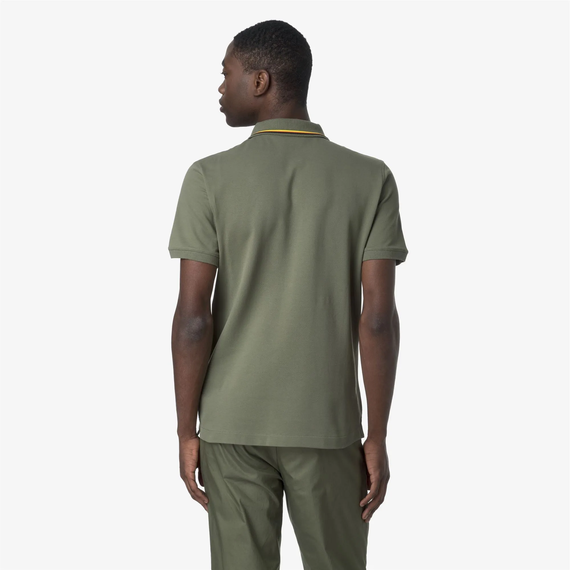 JUD PIQUE - Polo Shirts - Polo - MAN - GREEN LICHEN sold by K-Way product image thumbnail 5