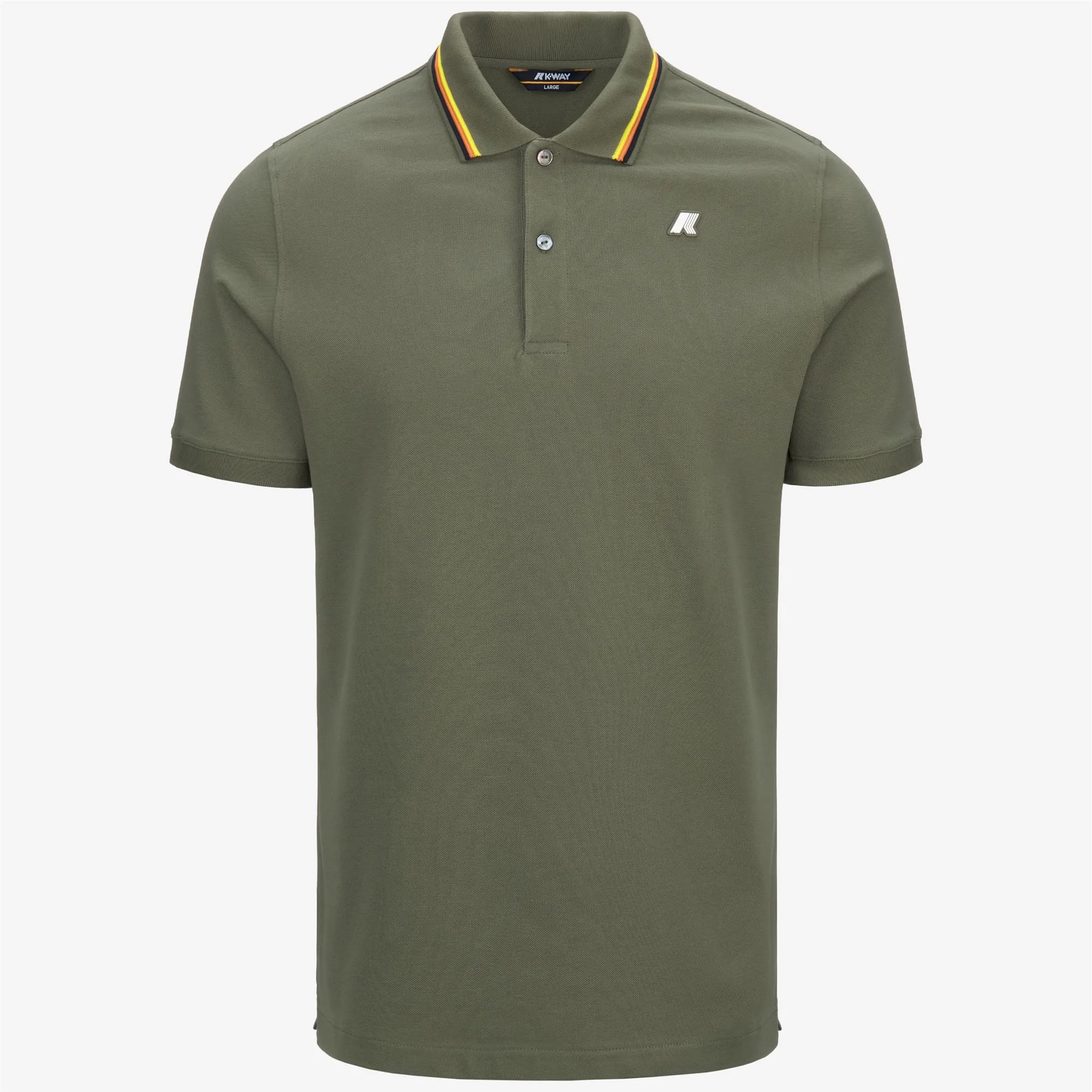 JUD PIQUE - Polo Shirts - Polo - MAN - GREEN LICHEN sold by K-Way