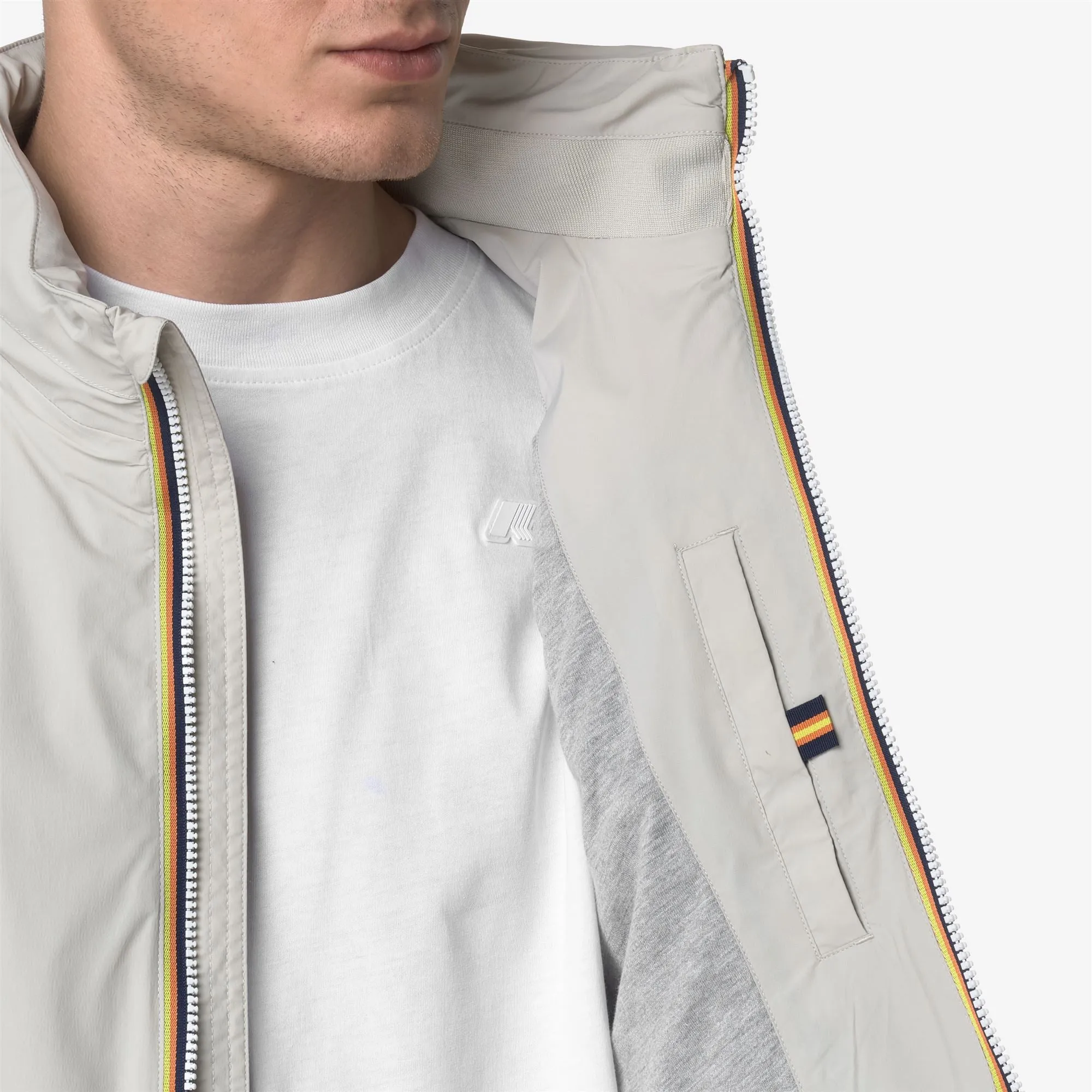 VALEN STRETCH NYLON JERSEY - Jackets - Vest - Man - BEIGE LT sold by K-Way product image thumbnail 2