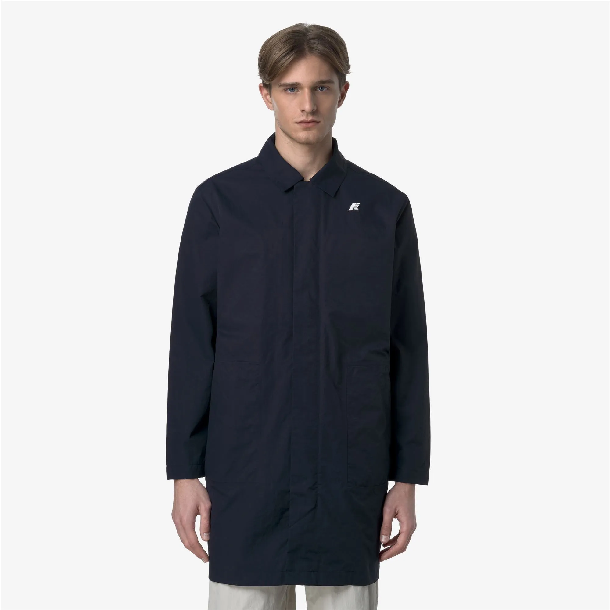 KENLEY COTTON NYLON - Jackets - 3/4 LENGTH - MAN - BLUE DEPTH sold by K-Way product image thumbnail 3