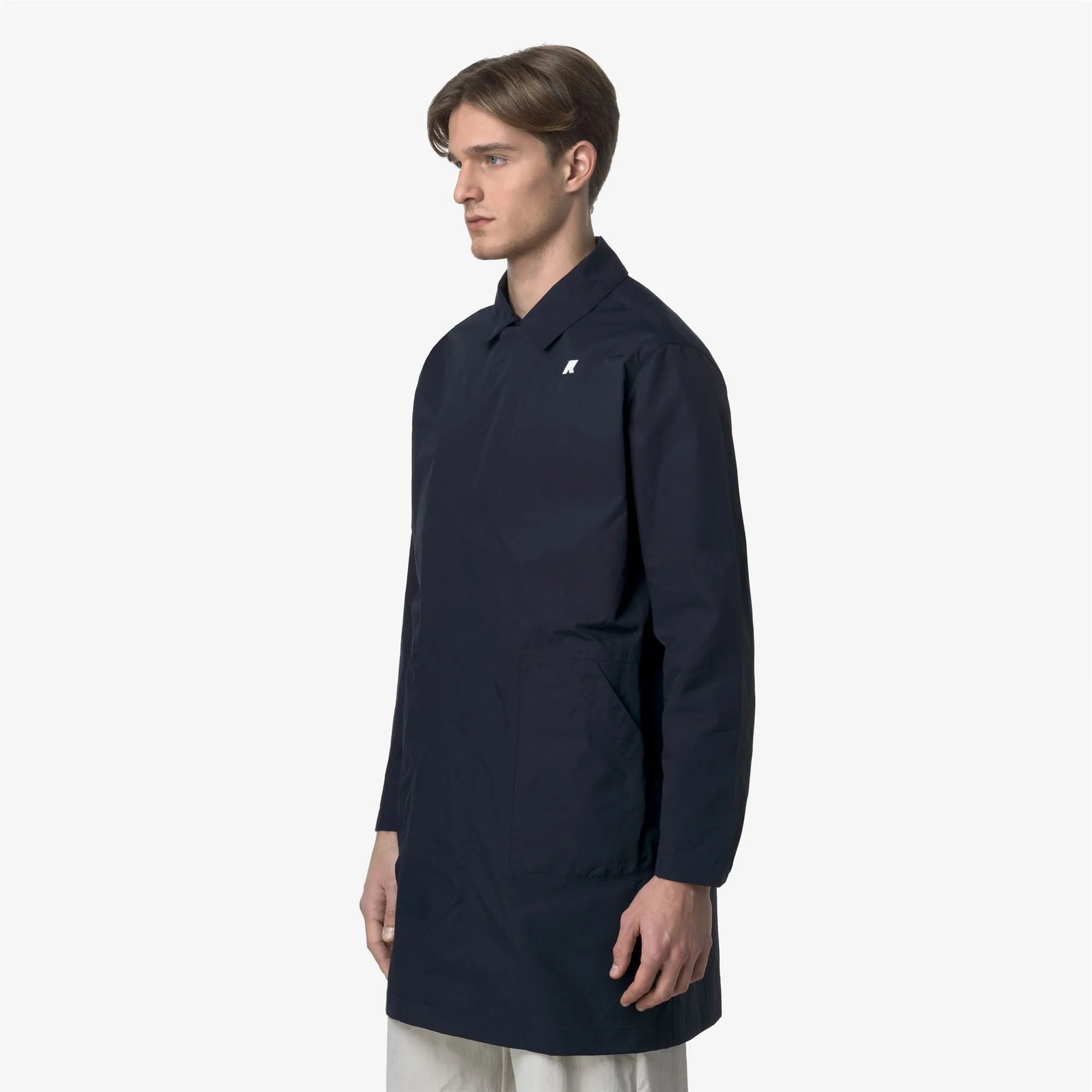 KENLEY COTTON NYLON - Jackets - 3/4 LENGTH - MAN - BLUE DEPTH sold by K-Way product image thumbnail 4