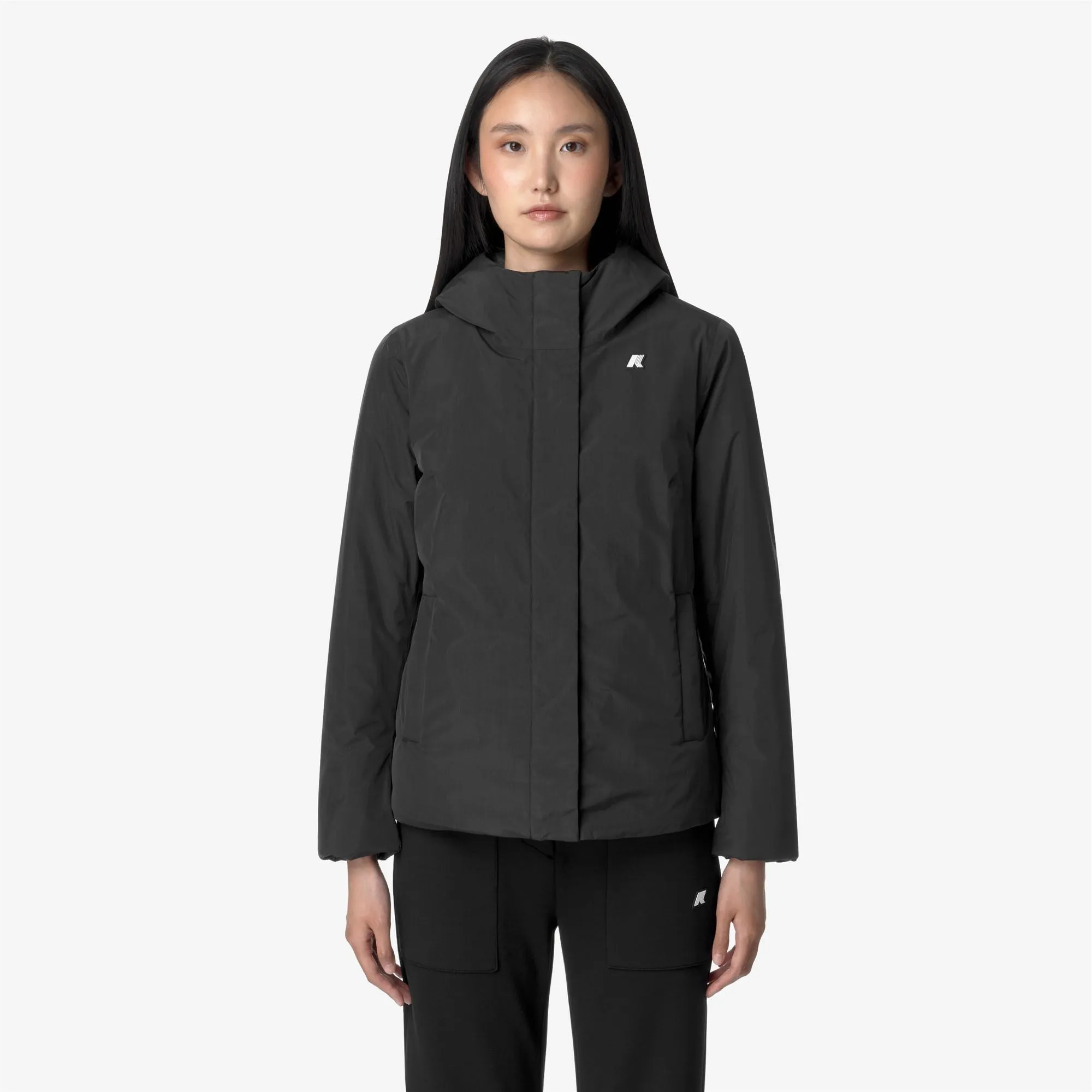 LIL SOFT TOUCH MARMOTTA - Jackets - Short - WOMAN - Black P-Blue A sold by K-Way product image thumbnail 3